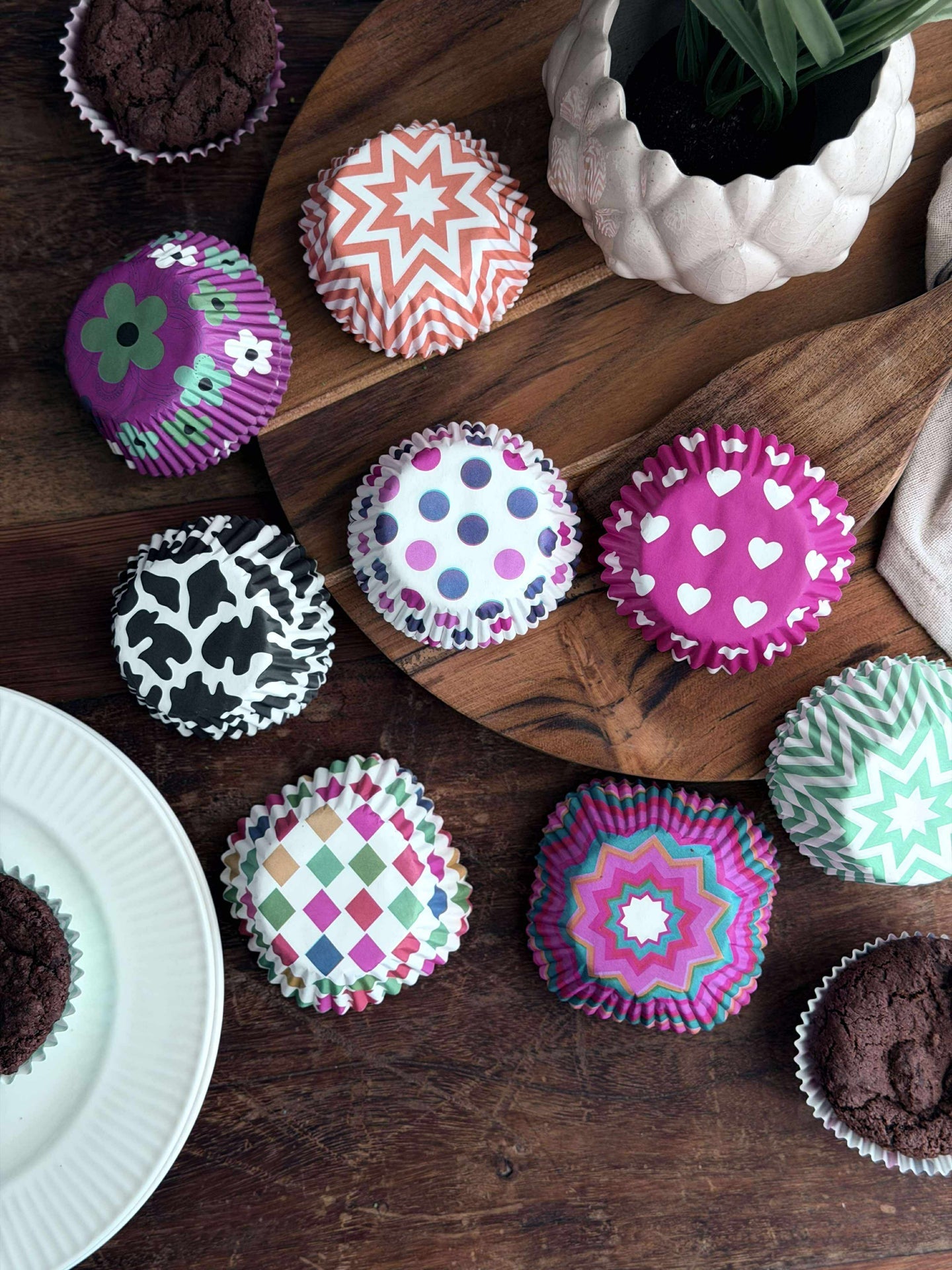 Muffinsformer 60 stk - Color mix