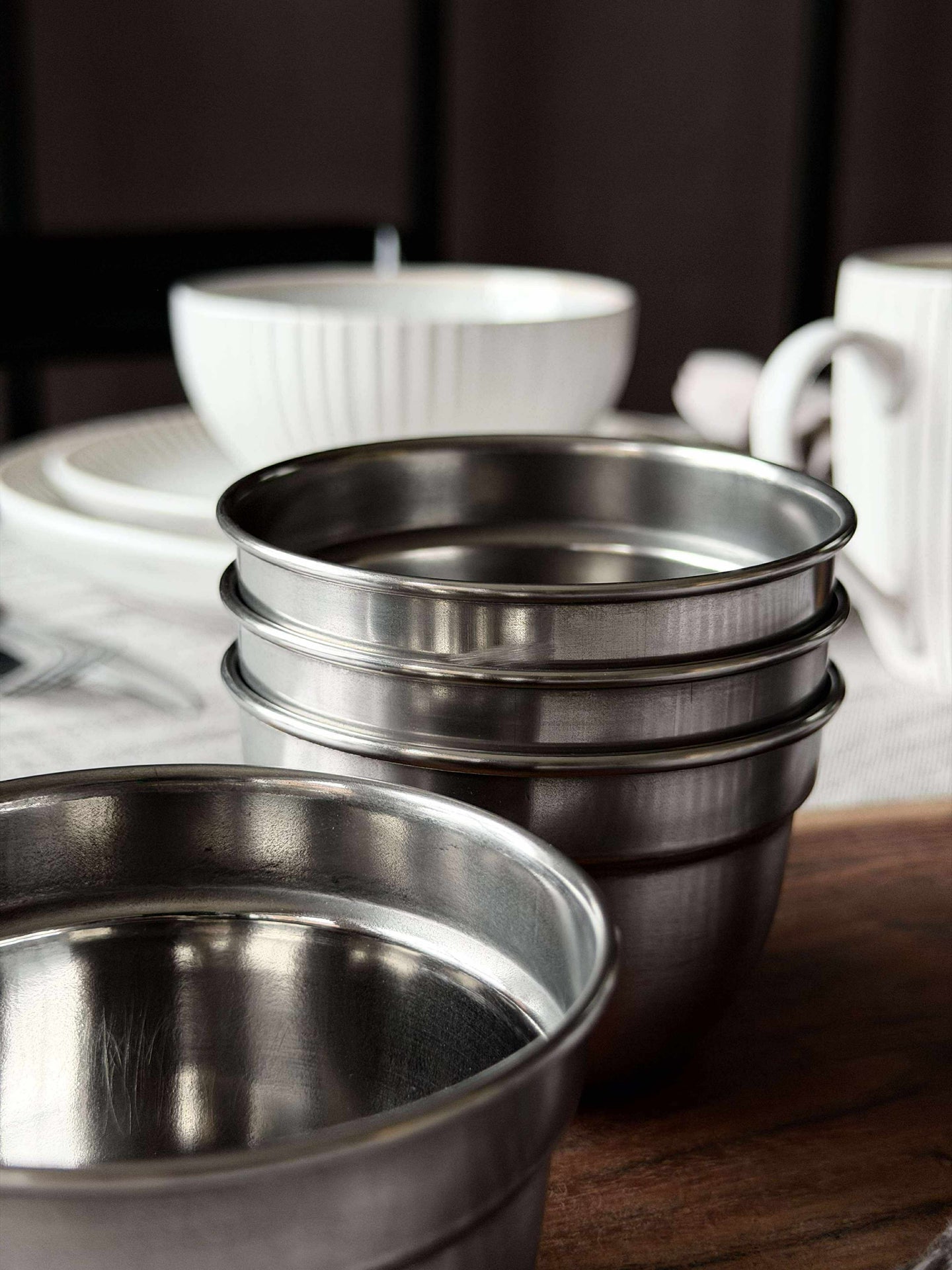 Boller 4 stk - Rustfritt stål