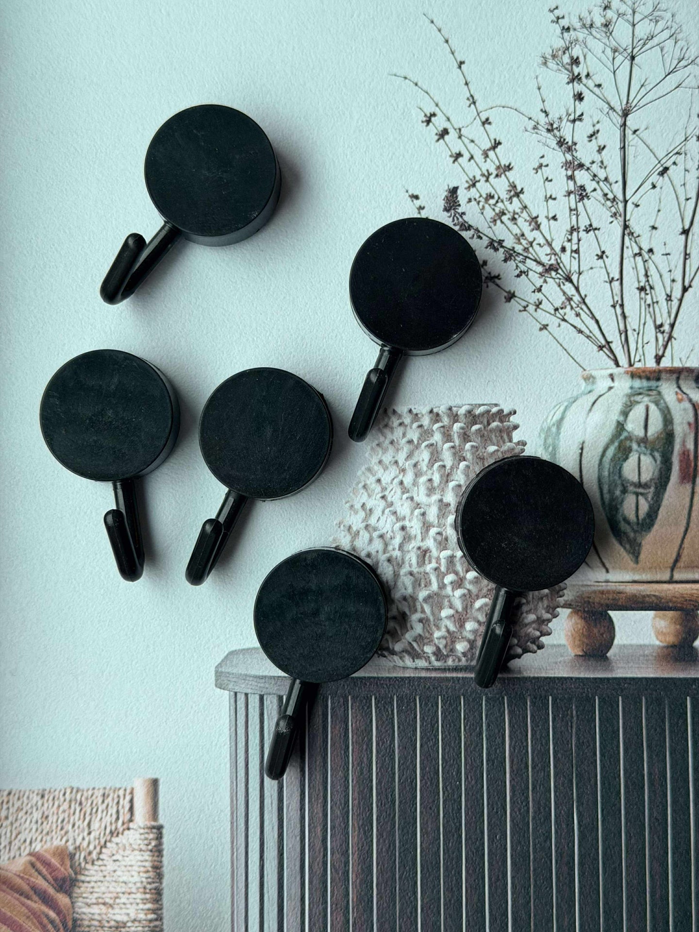 Selvklæbende knage - Sort eller hvid – VIAMAJA