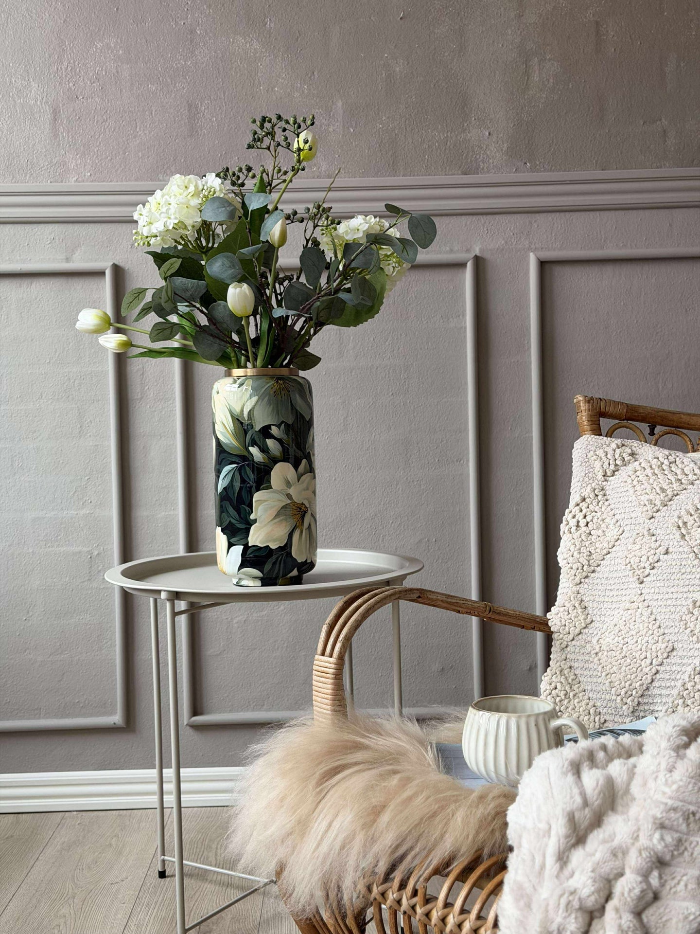 Vase - Flower print 30 cm
