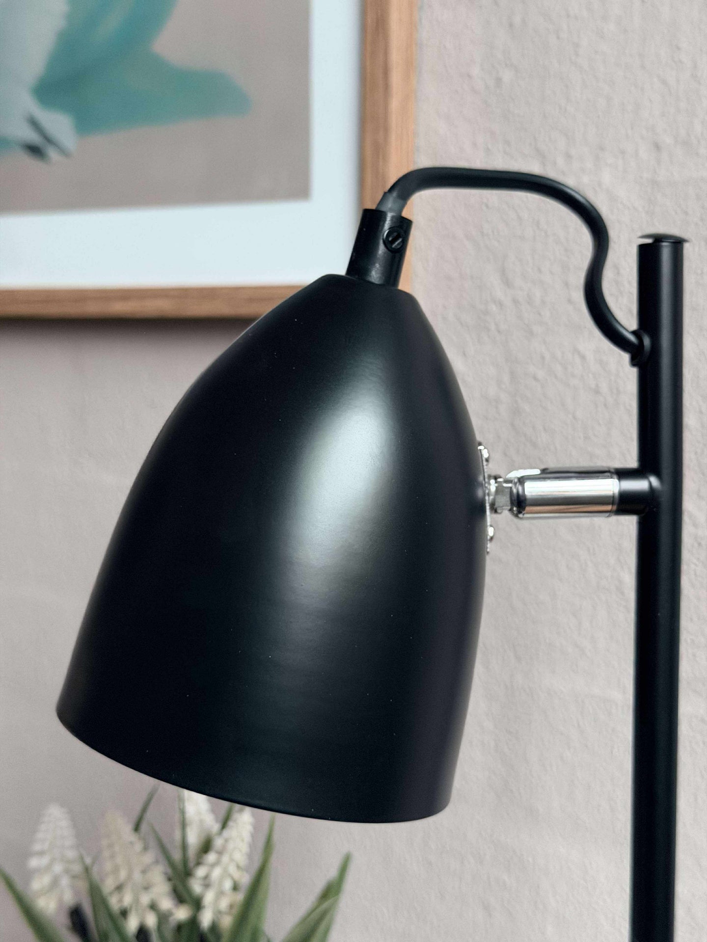 Bordlampe - Svart metall