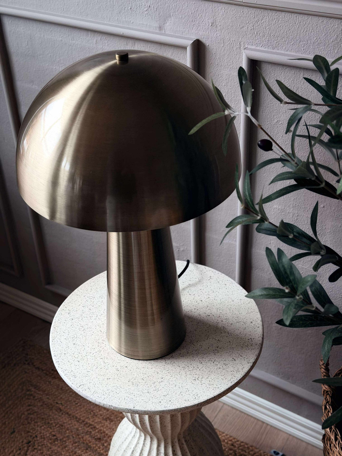 Stor bordlampe - Gold