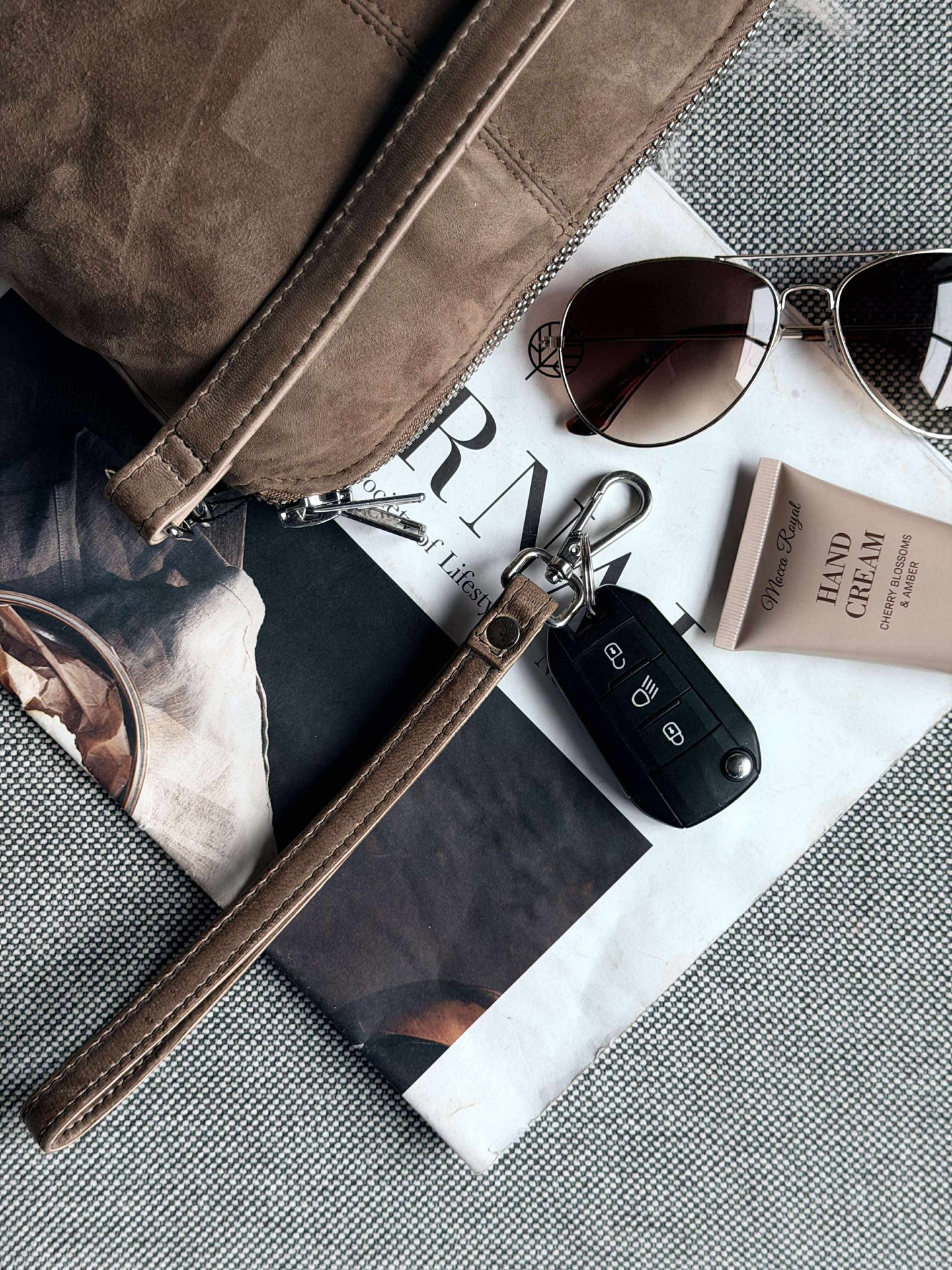 Crossbody clutch ALICE - Nudebrun