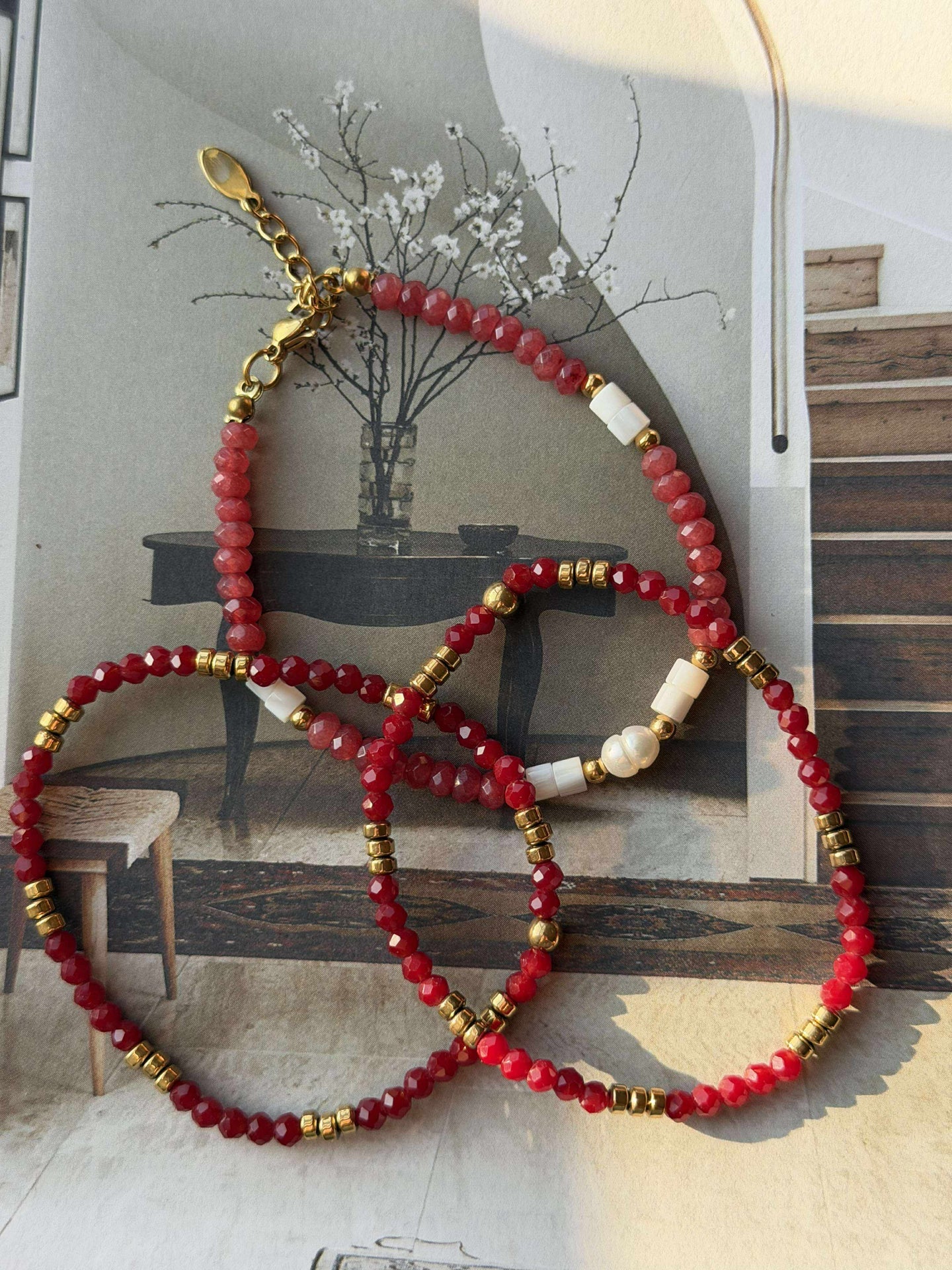 Armbånd Sarabella Berry – Sett med 3 stk