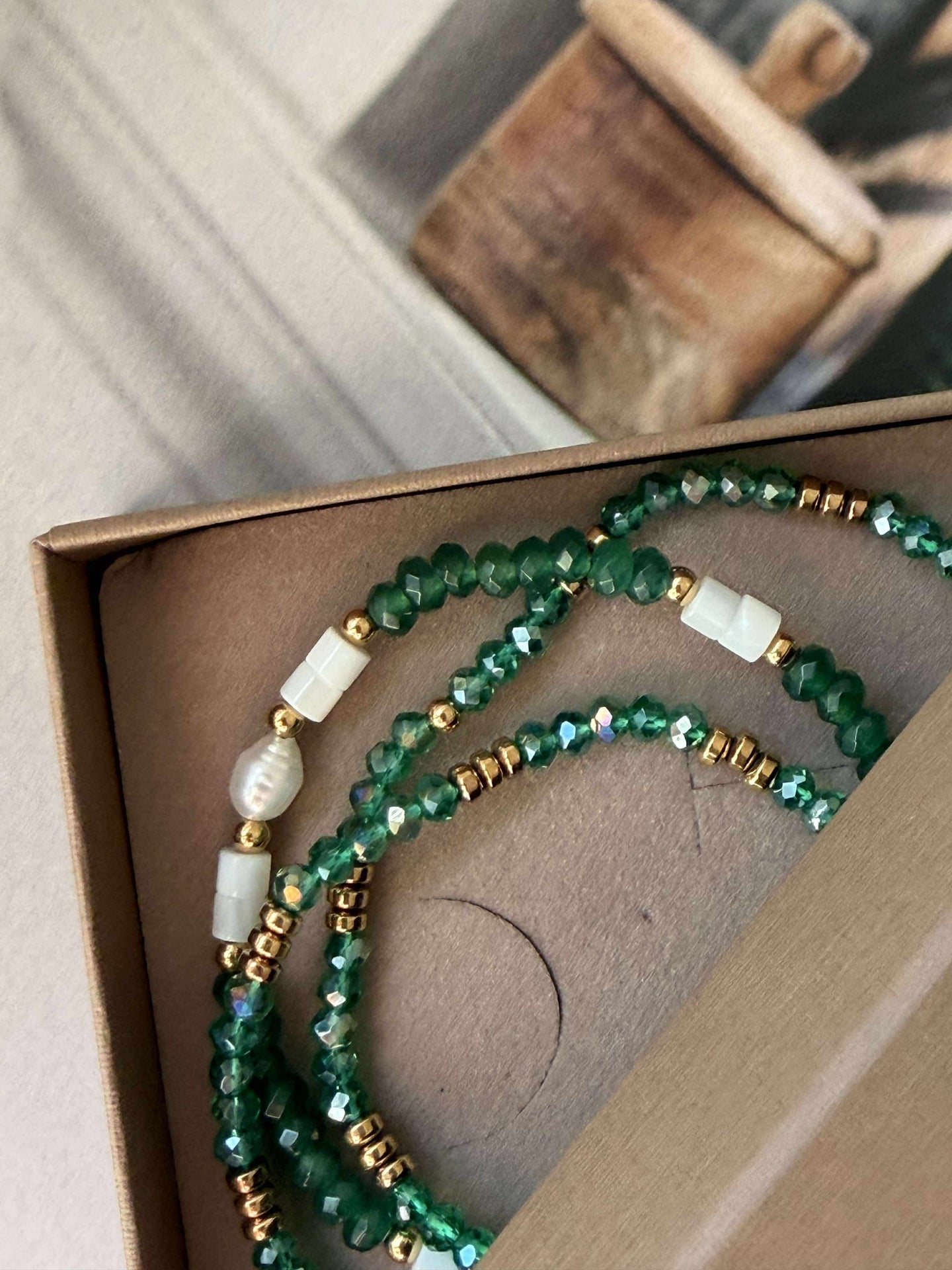 Armbånd Sarabella Emerald – Sett med 3 stk