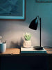Bordlampe - Svart metall