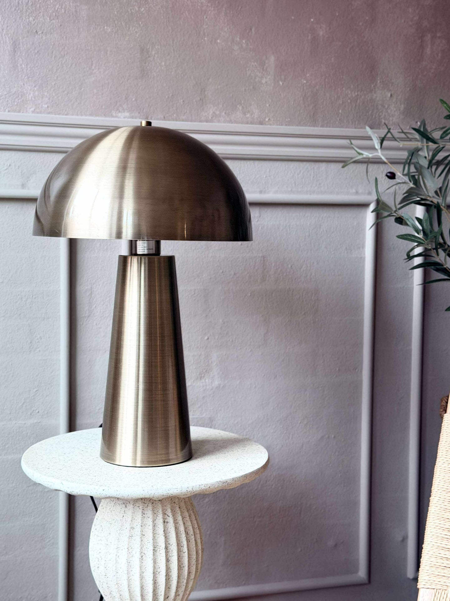 Stor bordlampe - Gold
