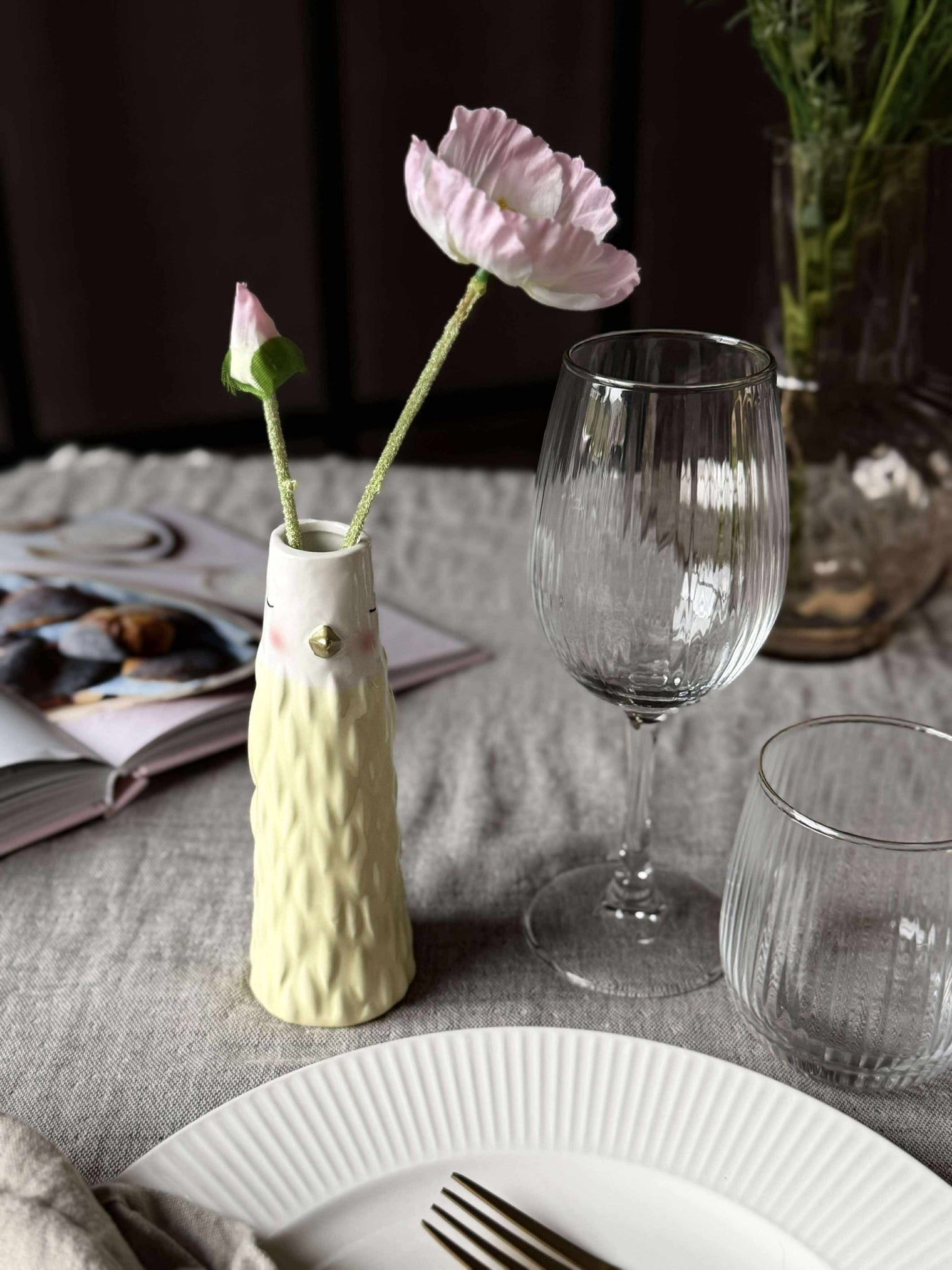 Vase - Gul i flere størrelser