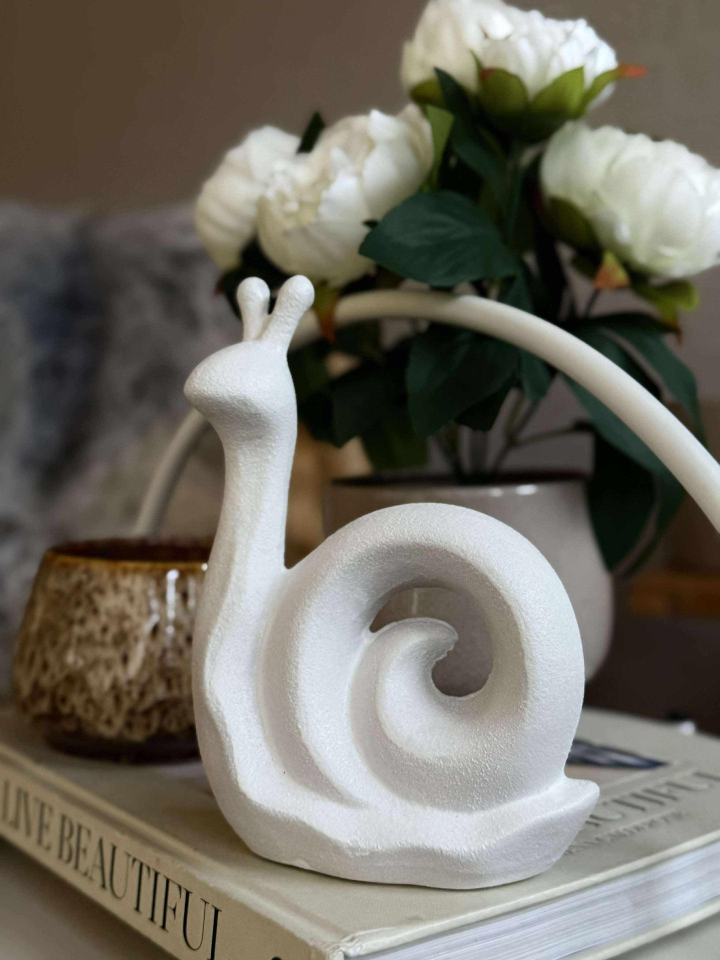 Deco snegl - Hvit eller beige