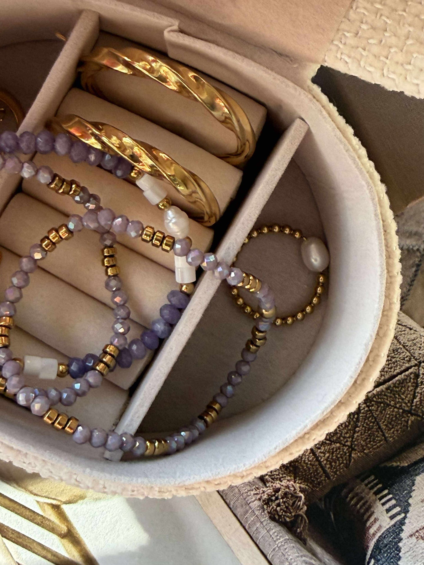 Armbånd Sarabella Lavendel – Sett med 3 stk