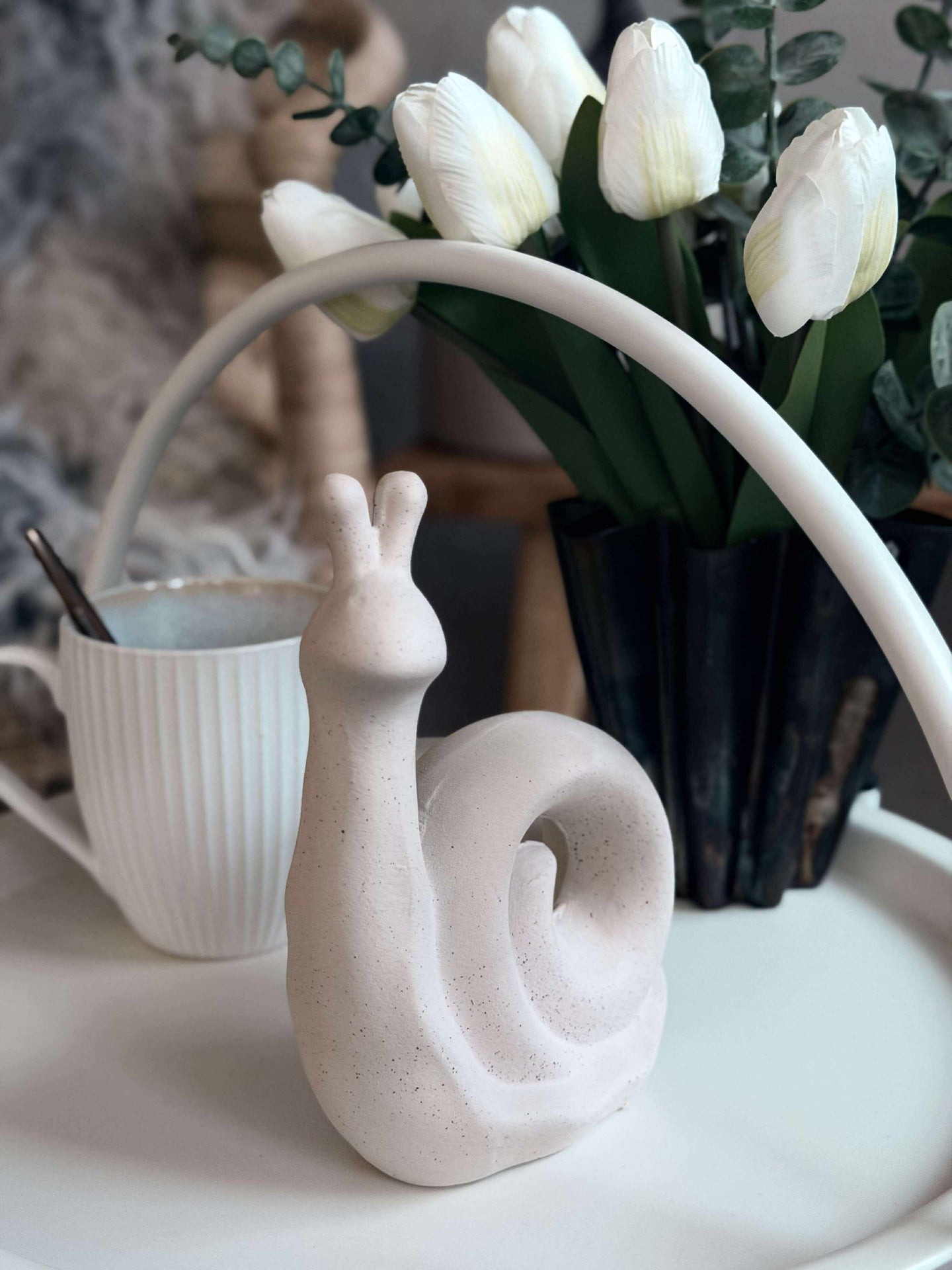 Deco snegl - Hvit eller beige
