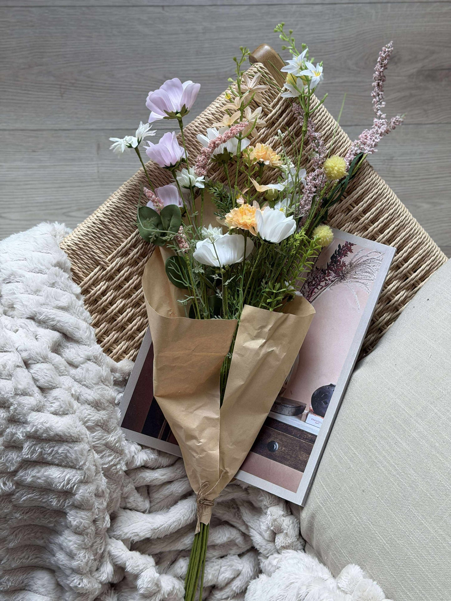 Bukett Hvit / Rosa - WILD FLORA