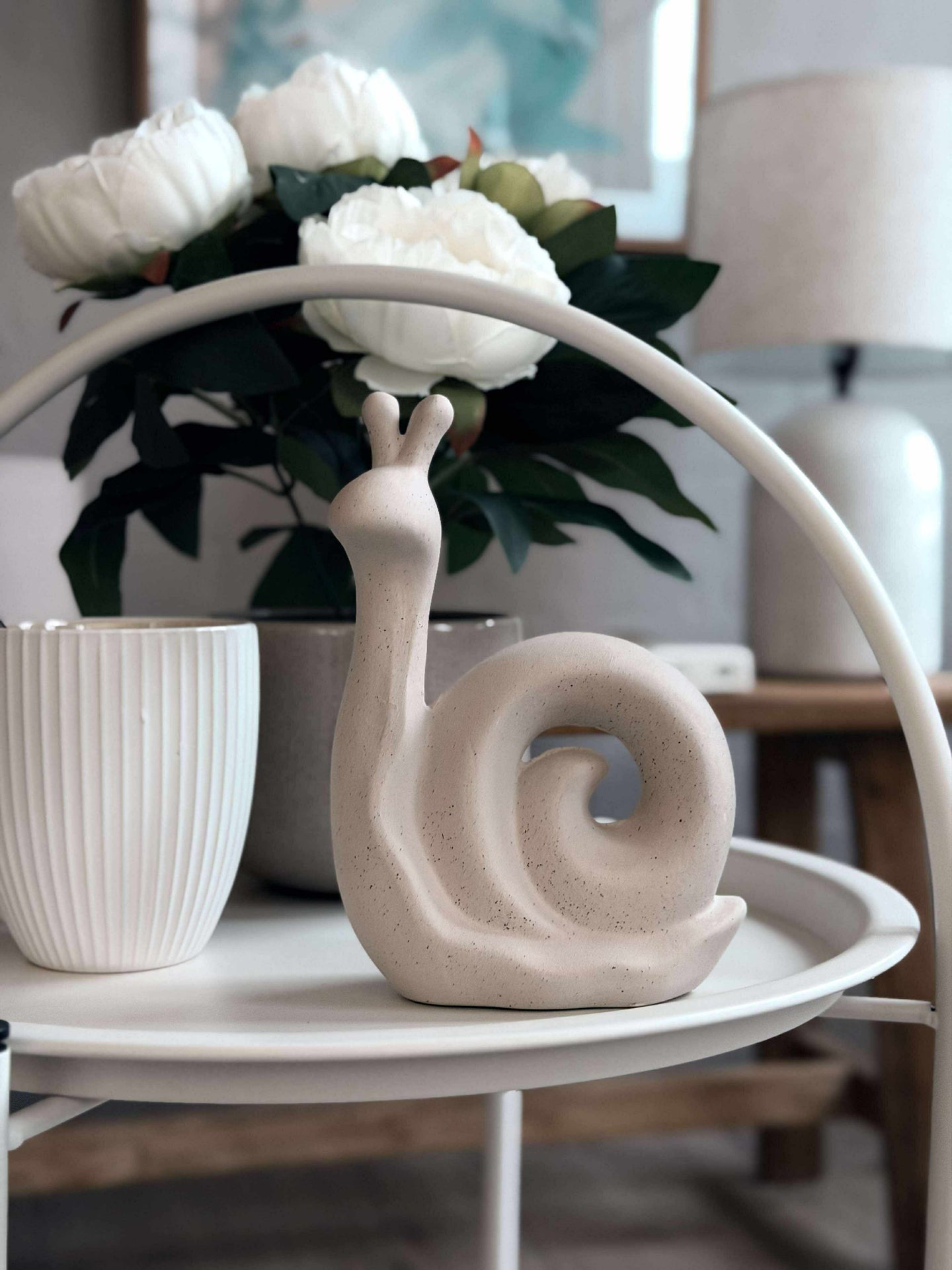 Deco snegl - Hvit eller beige