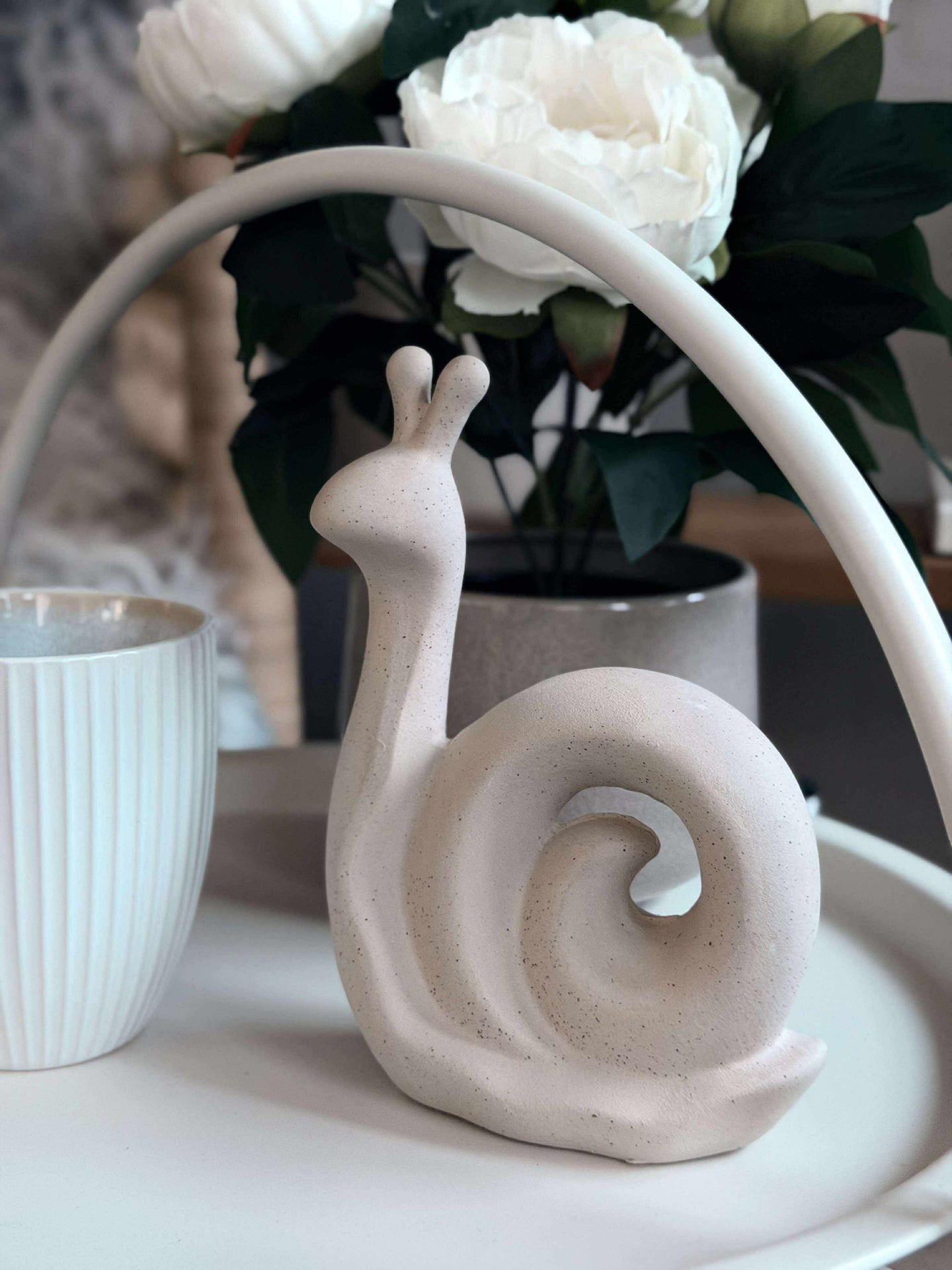 Deco snegl - Hvit eller beige