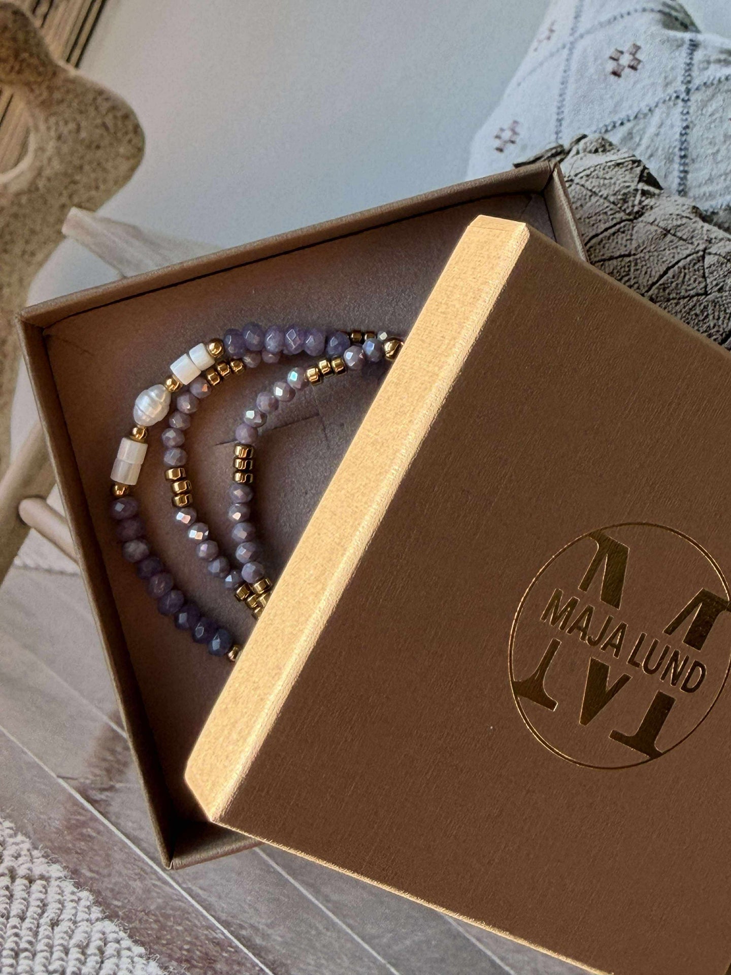 Armbånd Sarabella Lavendel – Sett med 3 stk