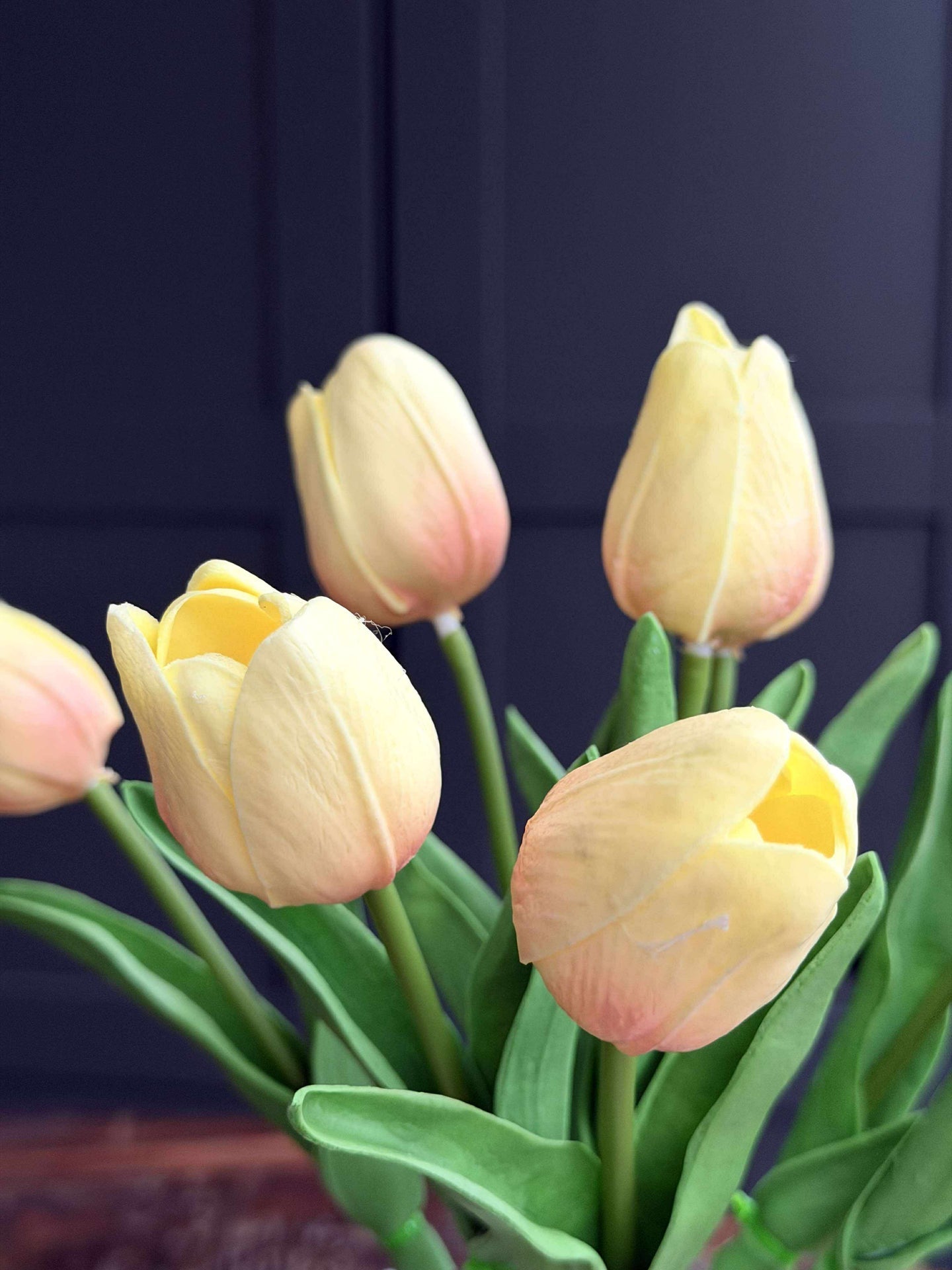 Tulipaner med lys - Gul
