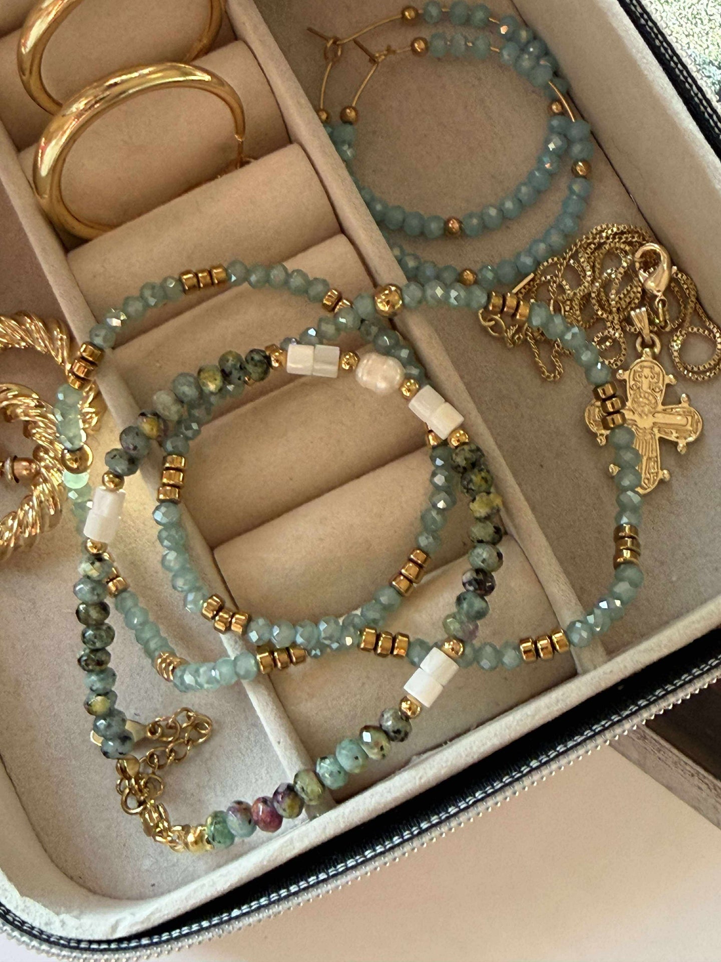 Armbånd Sarabella Aqua – Sett med 3 stk