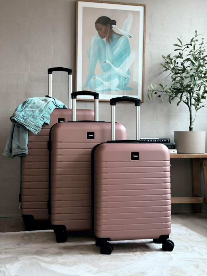 Koffertsett på 3 stk – Rose