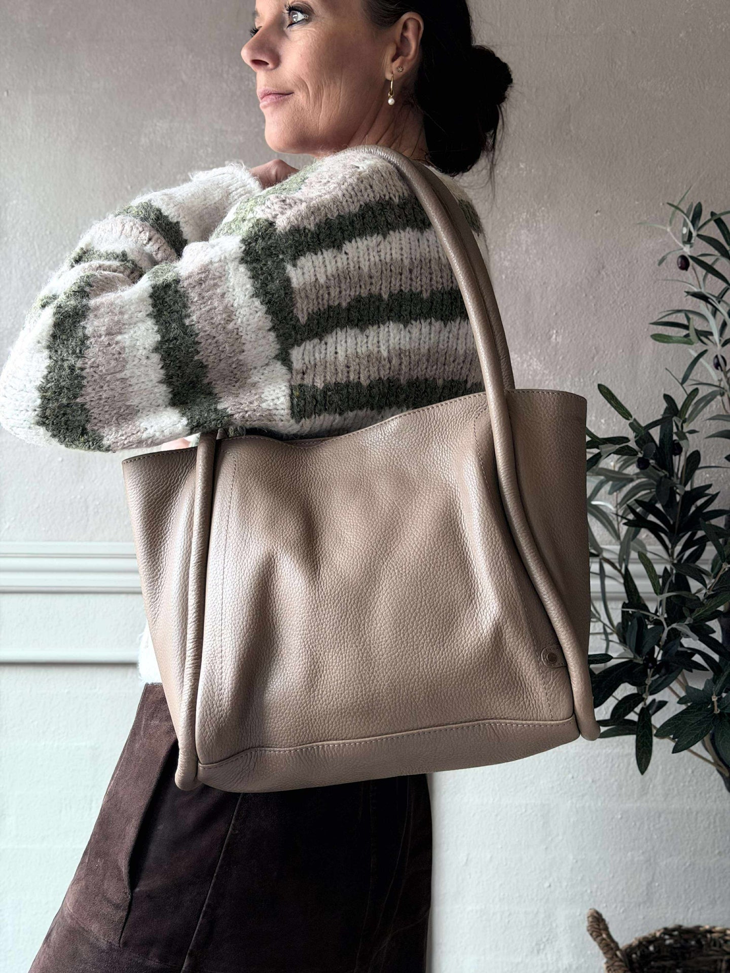 Skulderveske Taupe