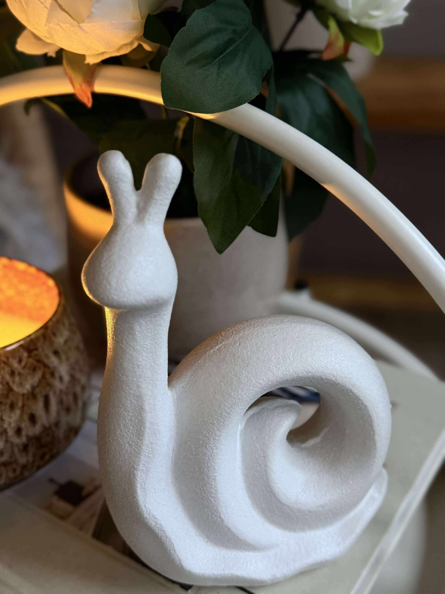 Deco snegl - Hvit eller beige