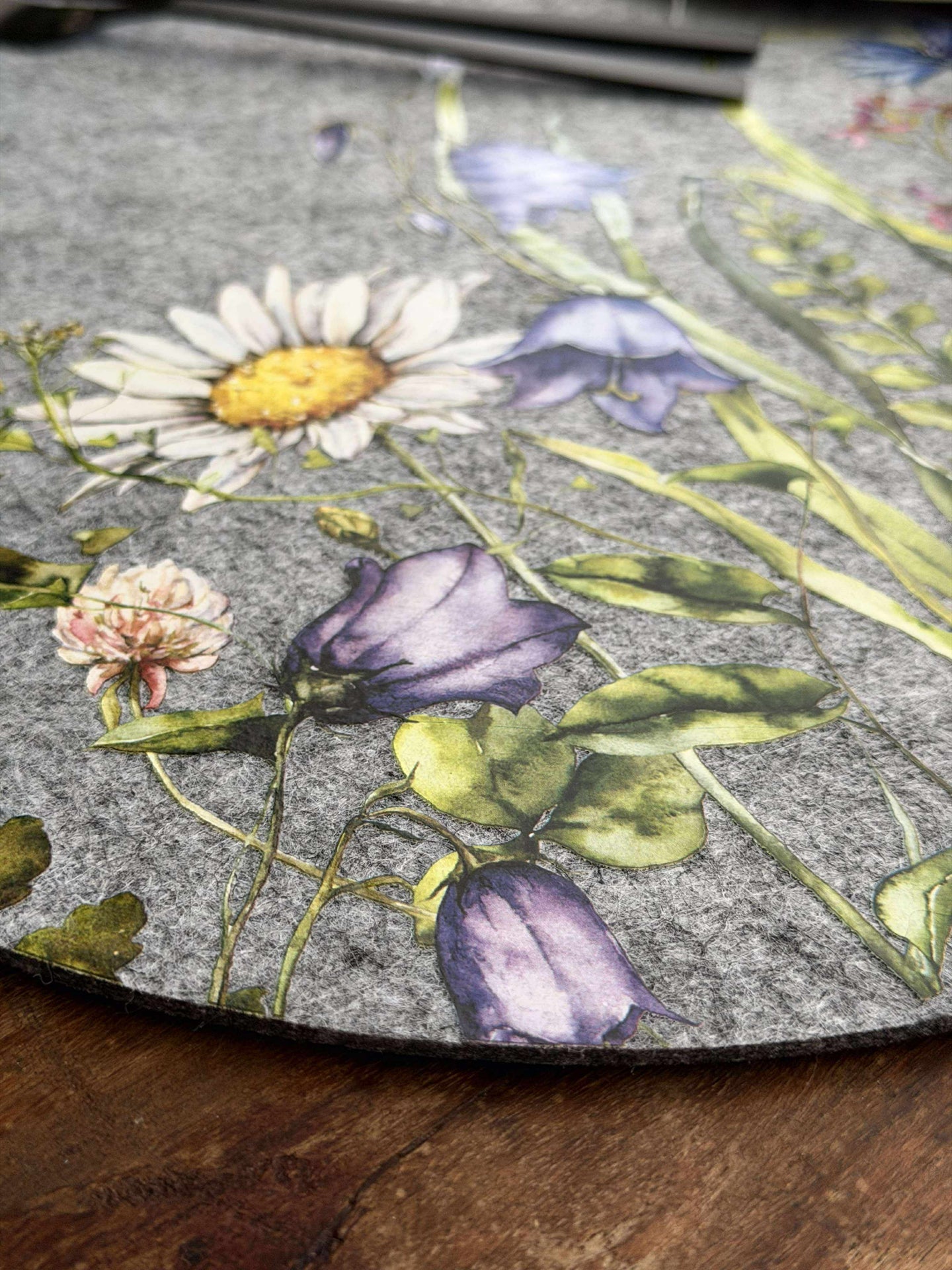 Dekkebrikke påske - Grå oval