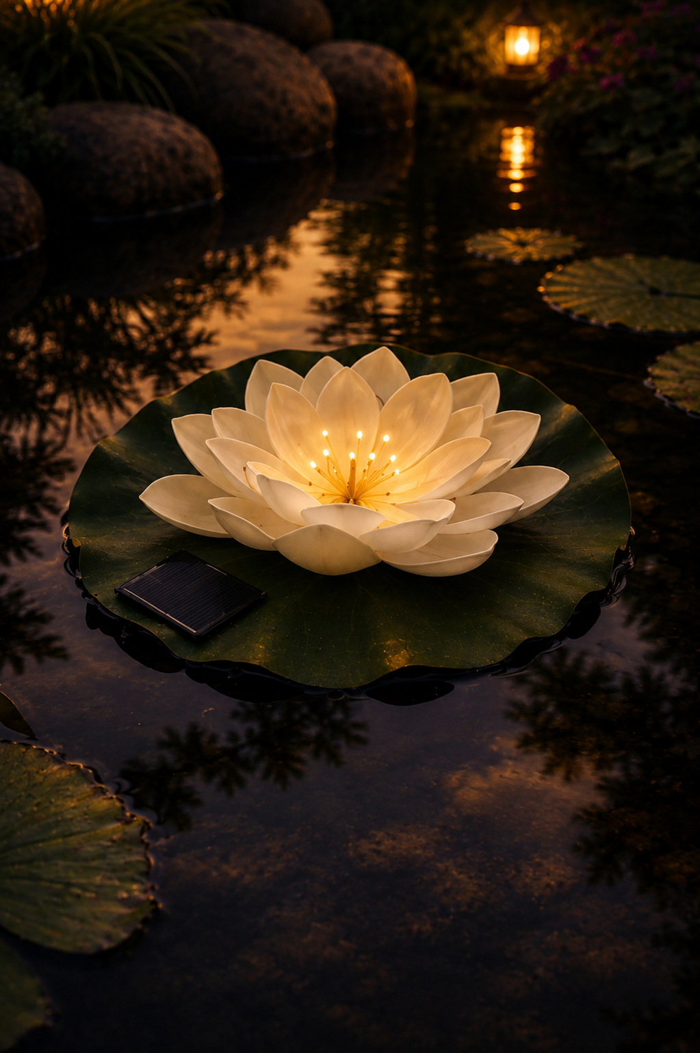 Solcelle LOTUS – Hvit