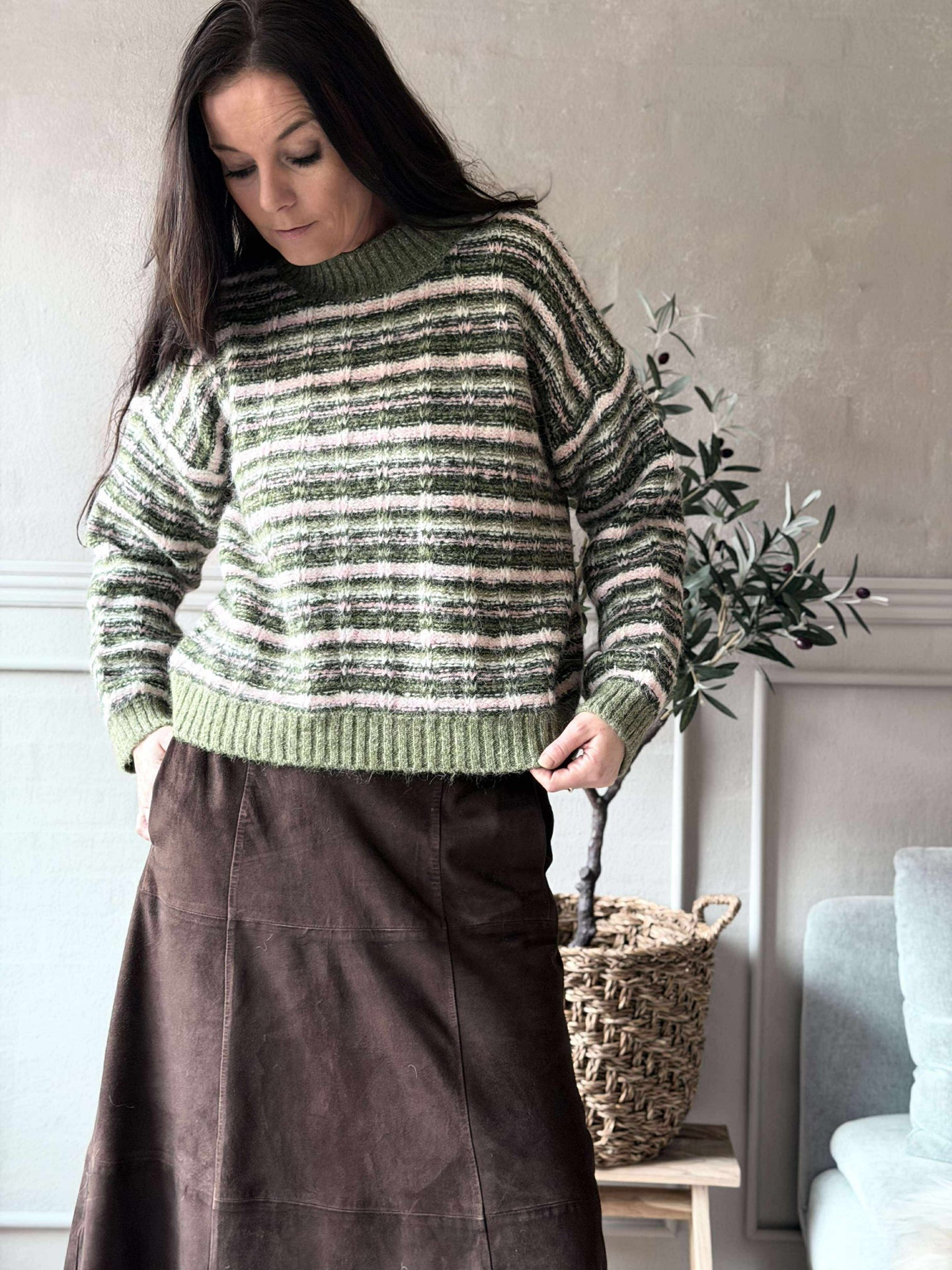 Strikk Elvira grønn