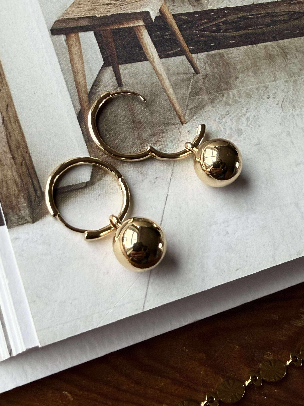 Øreringer AIR hoop forgylt