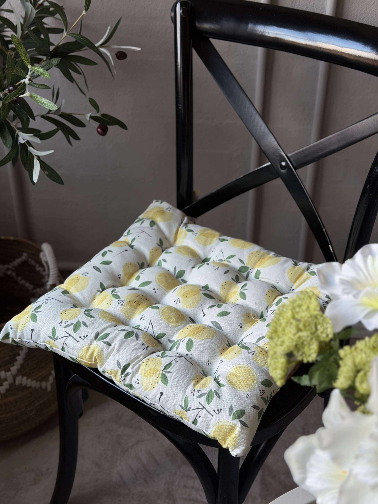 Pute med fyll - Sitroner