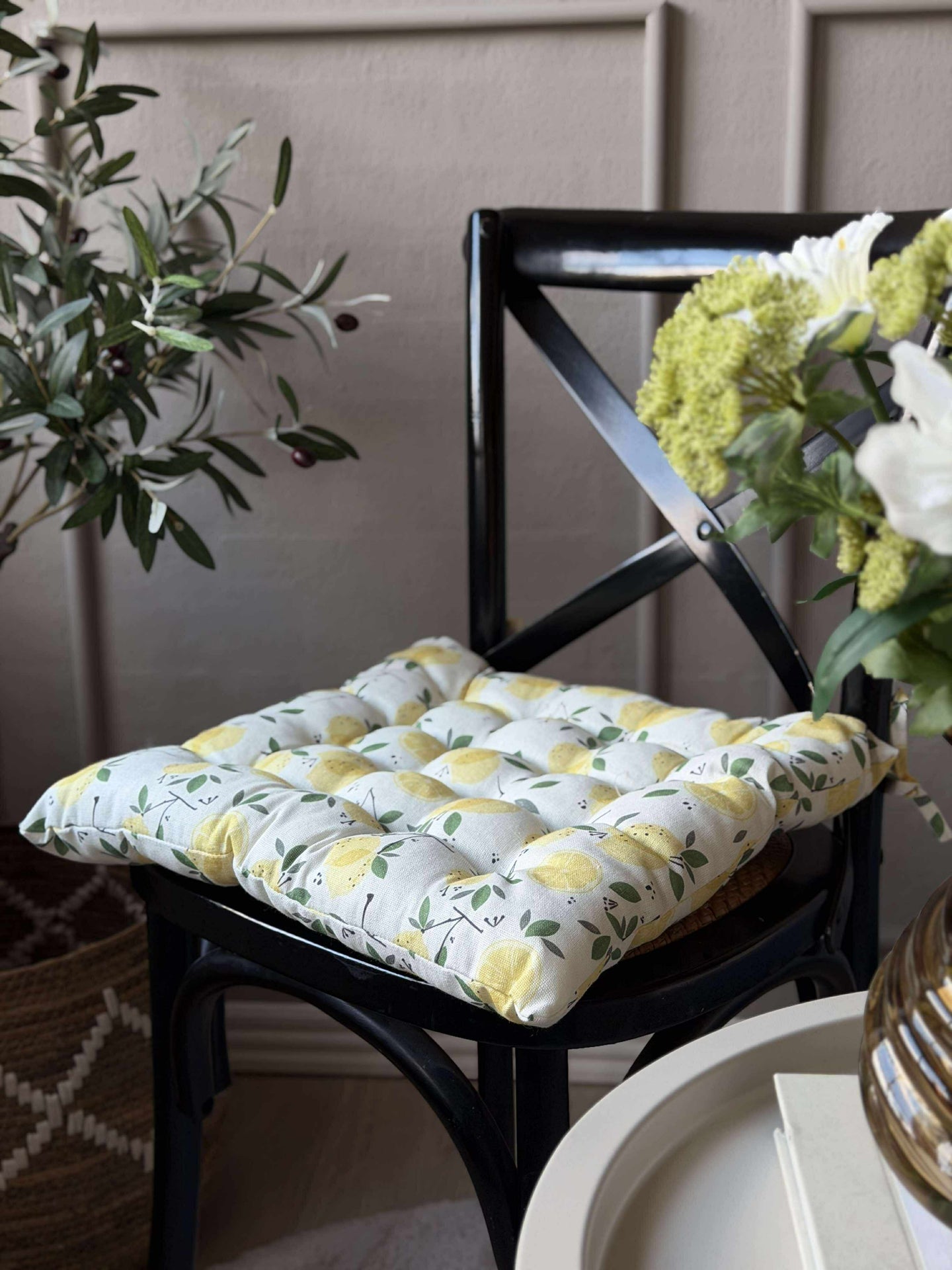 Pute med fyll - Sitroner