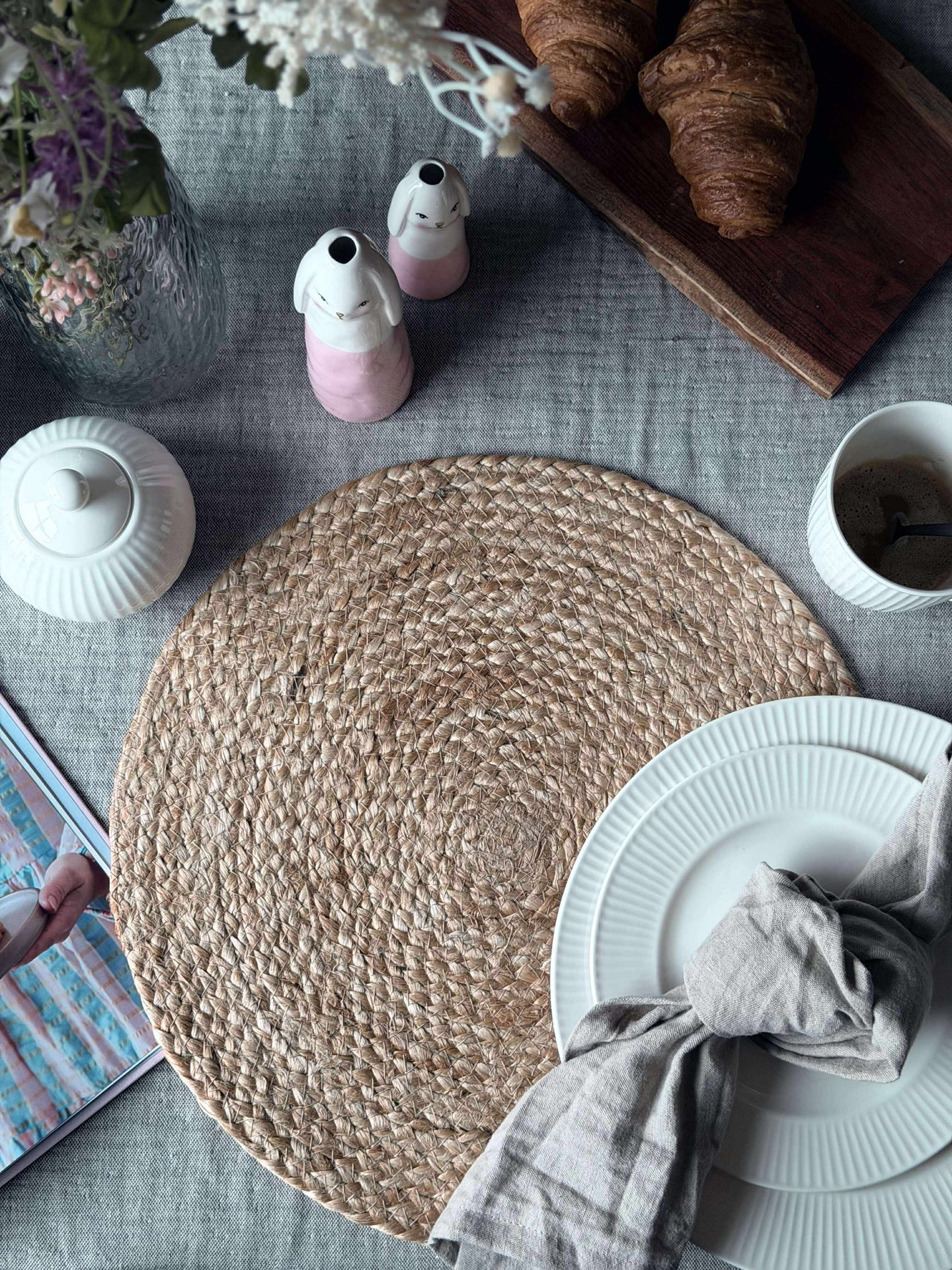 Bordbrikke i jute - Natur