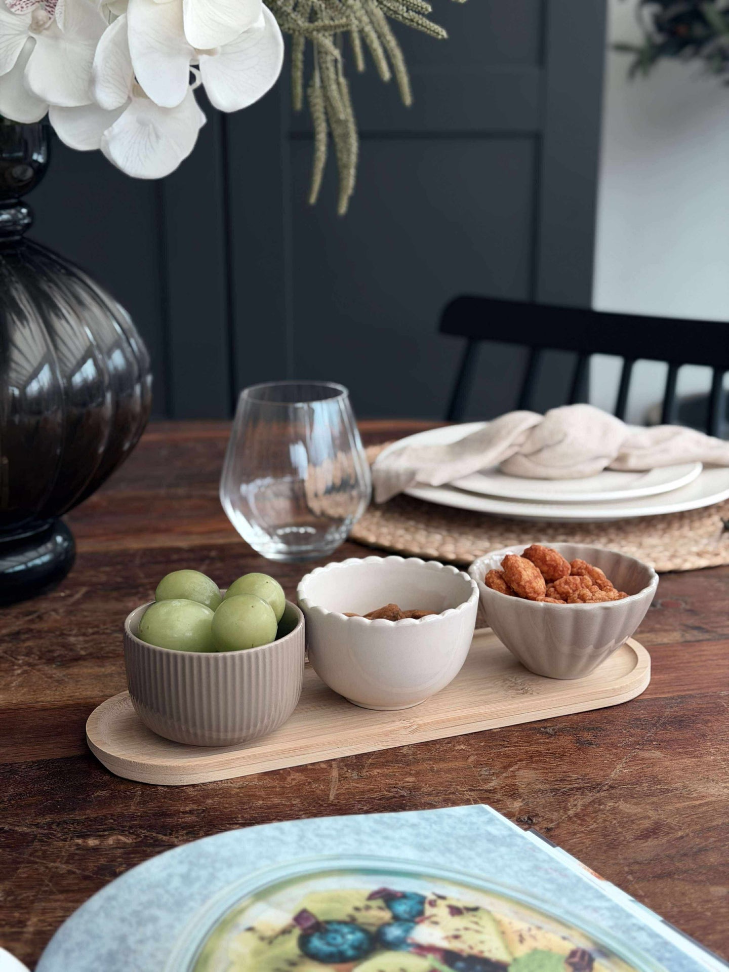 Tapas - 3 skåler og fat