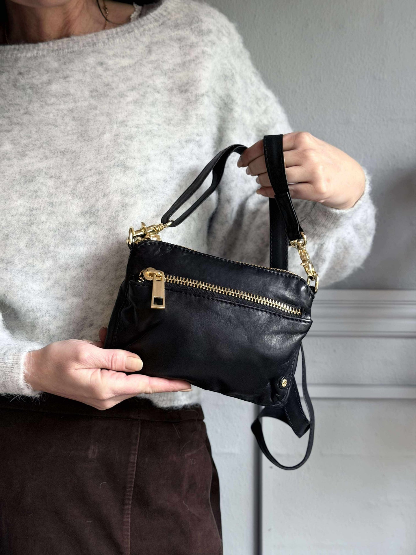 Strikk Alpaka-mix - Grå