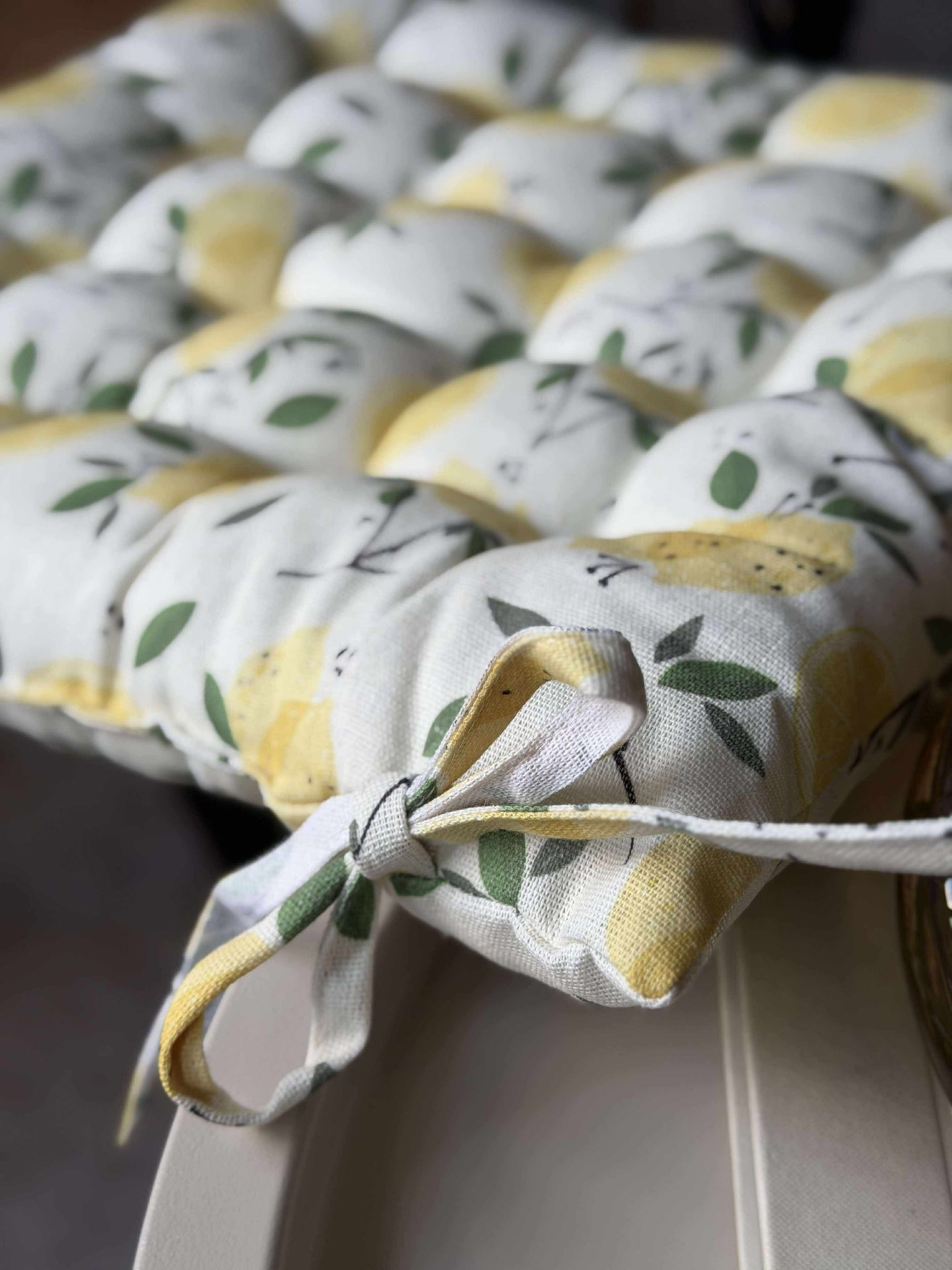 Pute med fyll - Sitroner