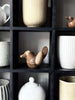 Liggende Fugl - Amber Brun Stor
