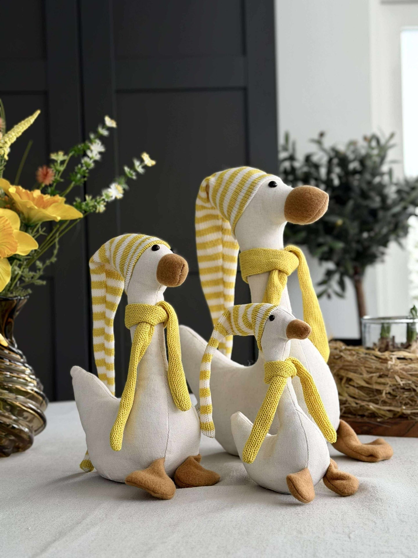 Påskeand med lue - flere størrelser