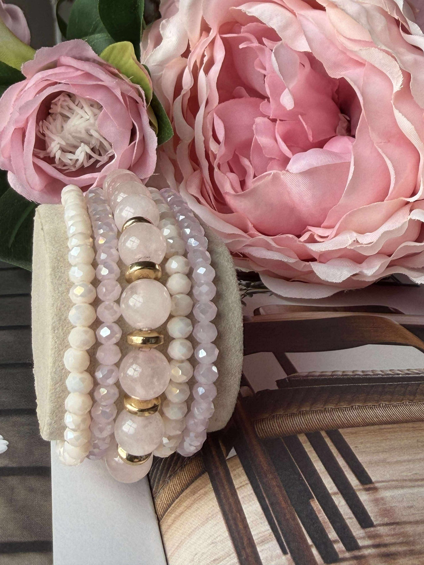 Armbånd MICHELLE Soft Rose / Mix - 5 stk