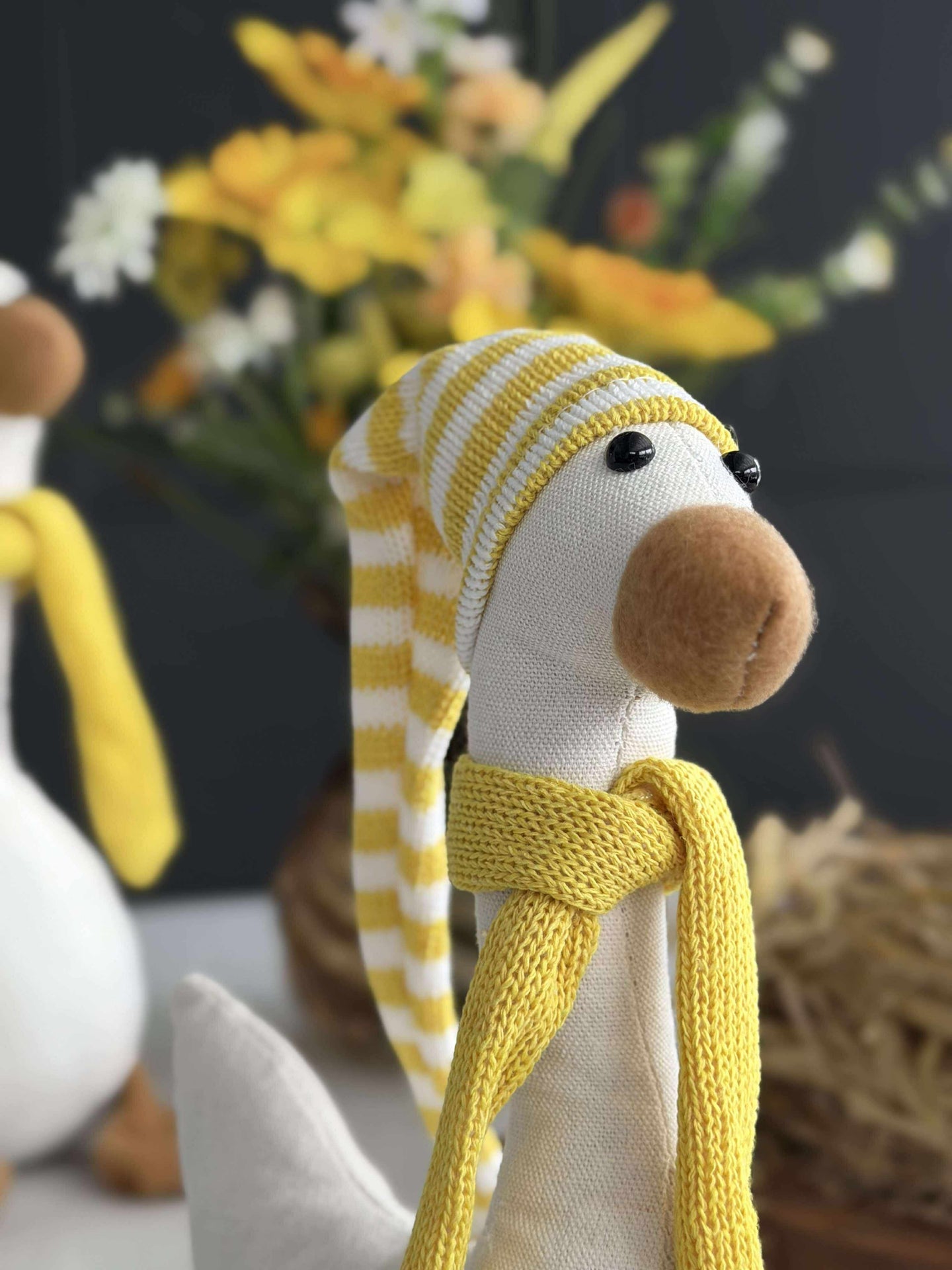 Påskeand med lue - flere størrelser