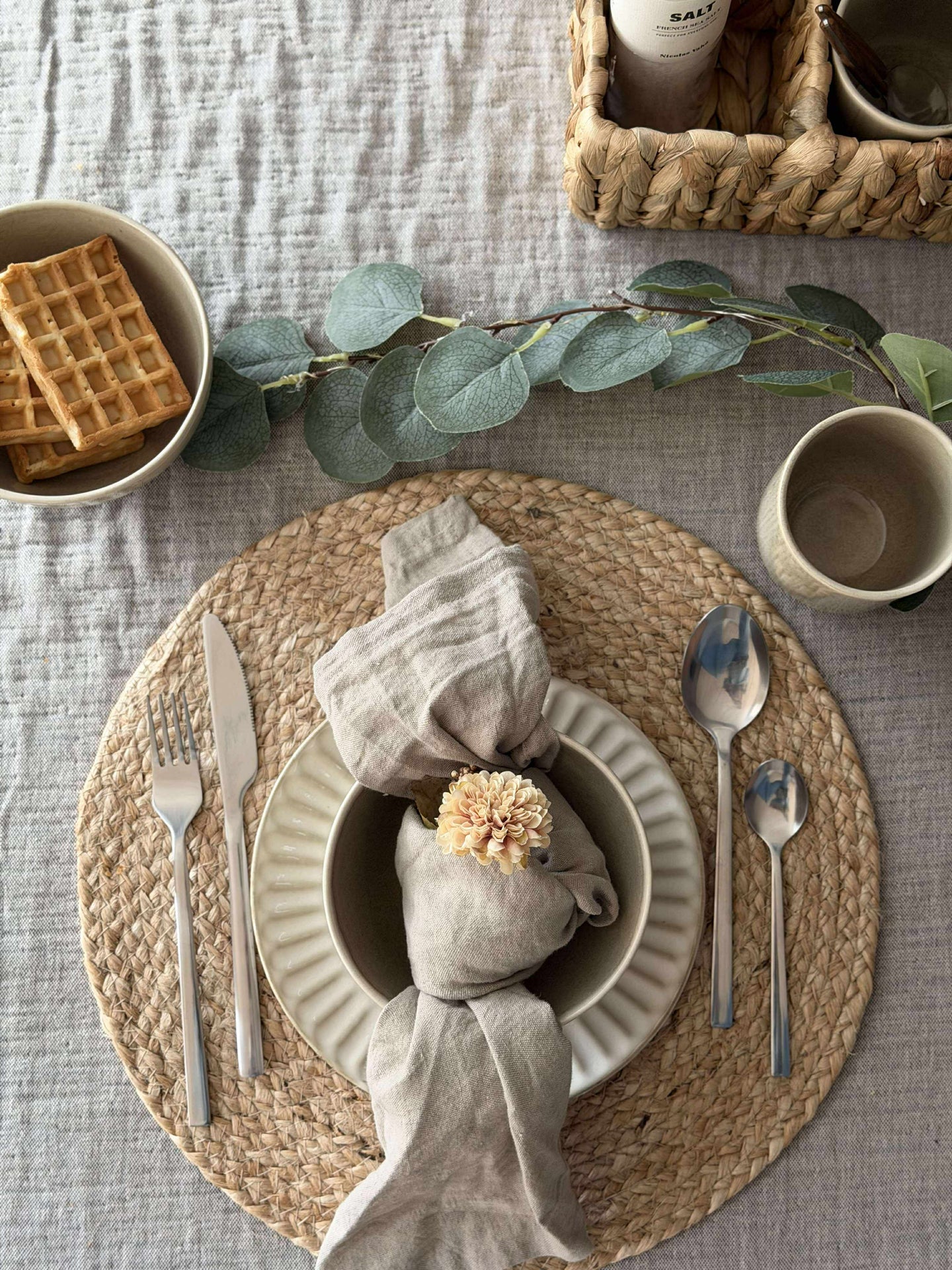 Bordbrikke i jute - Natur