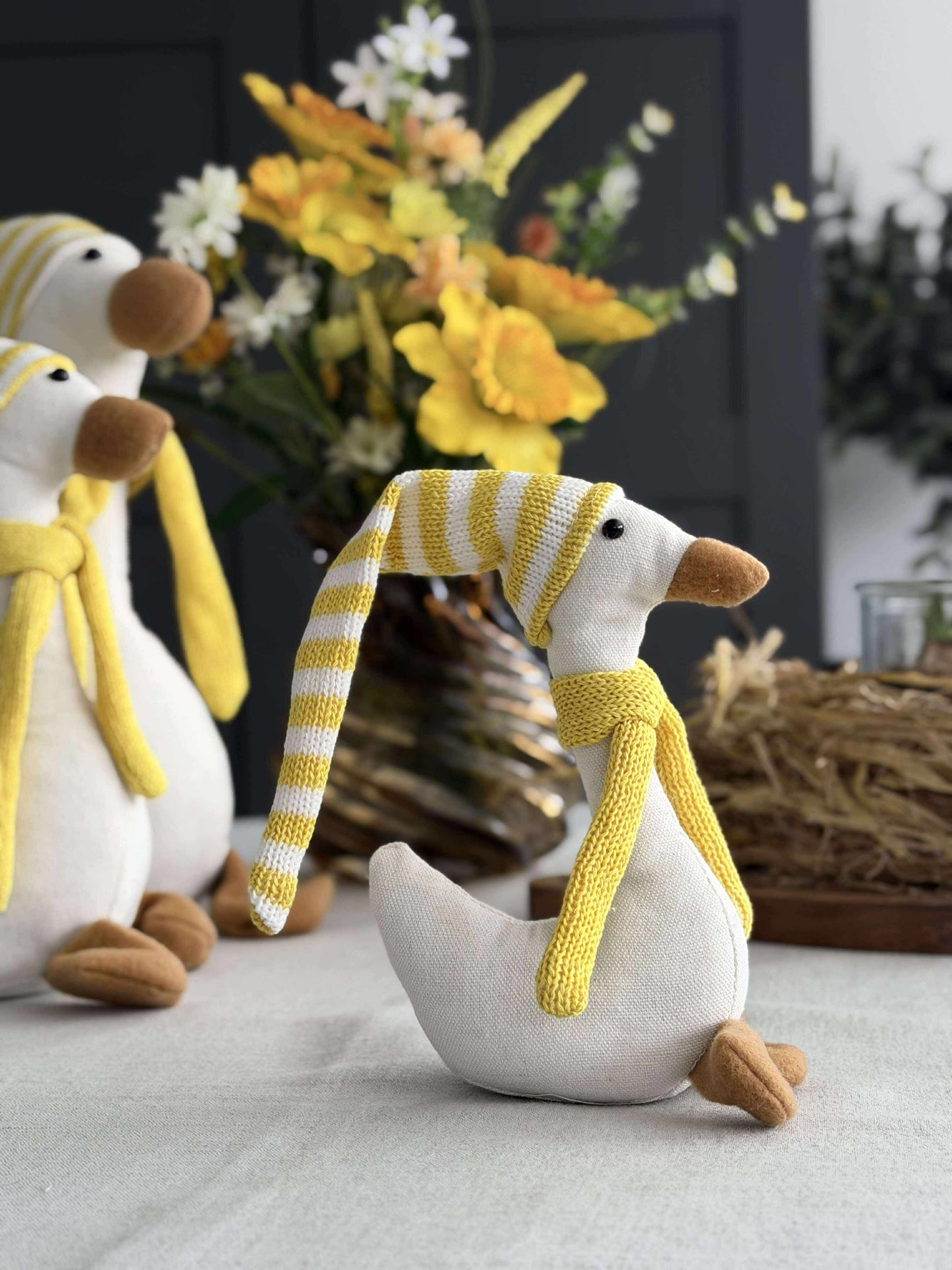 Påskeand med lue - flere størrelser