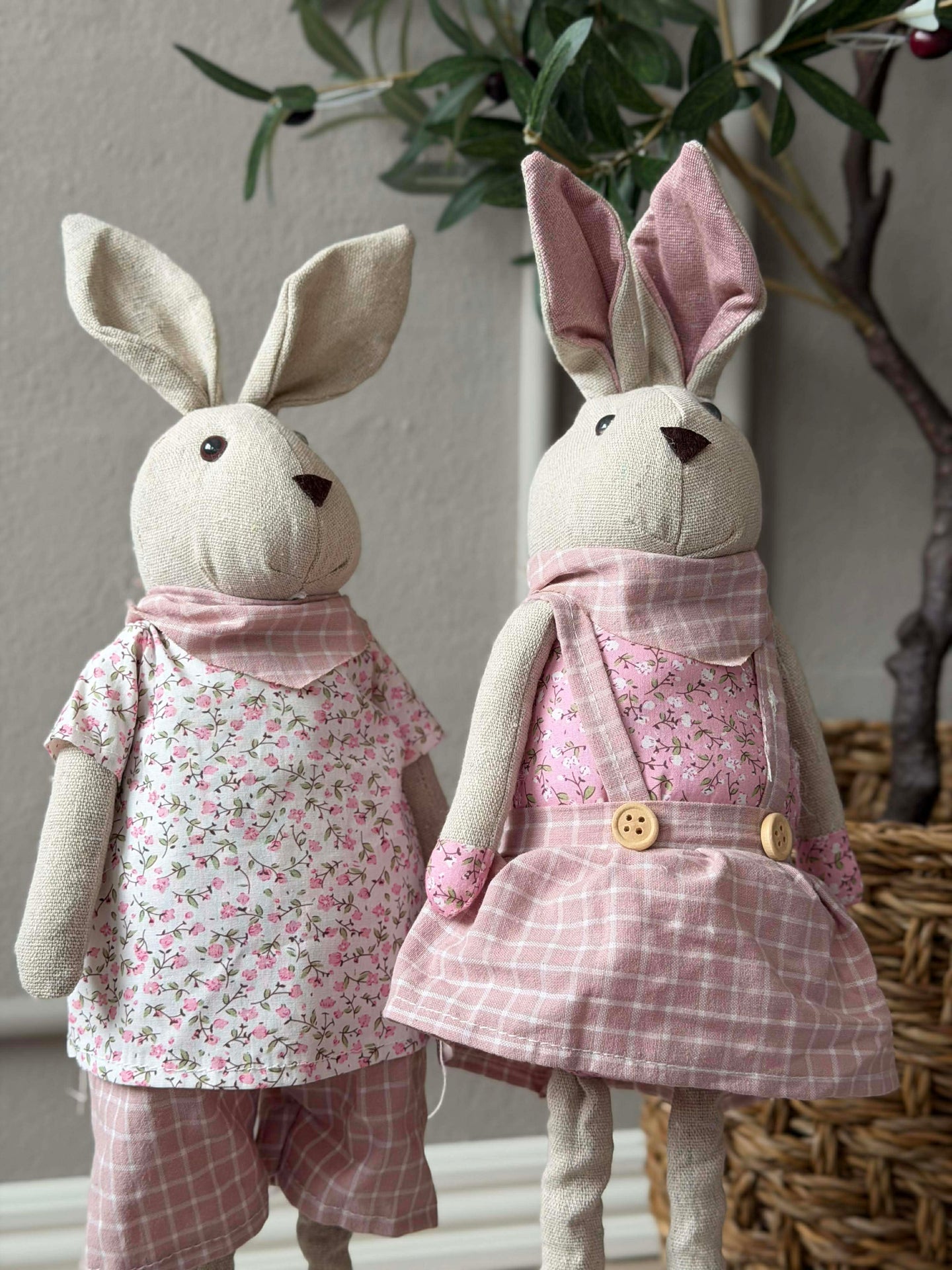 Tøykanin med teleskopbein 58 cm - MIX