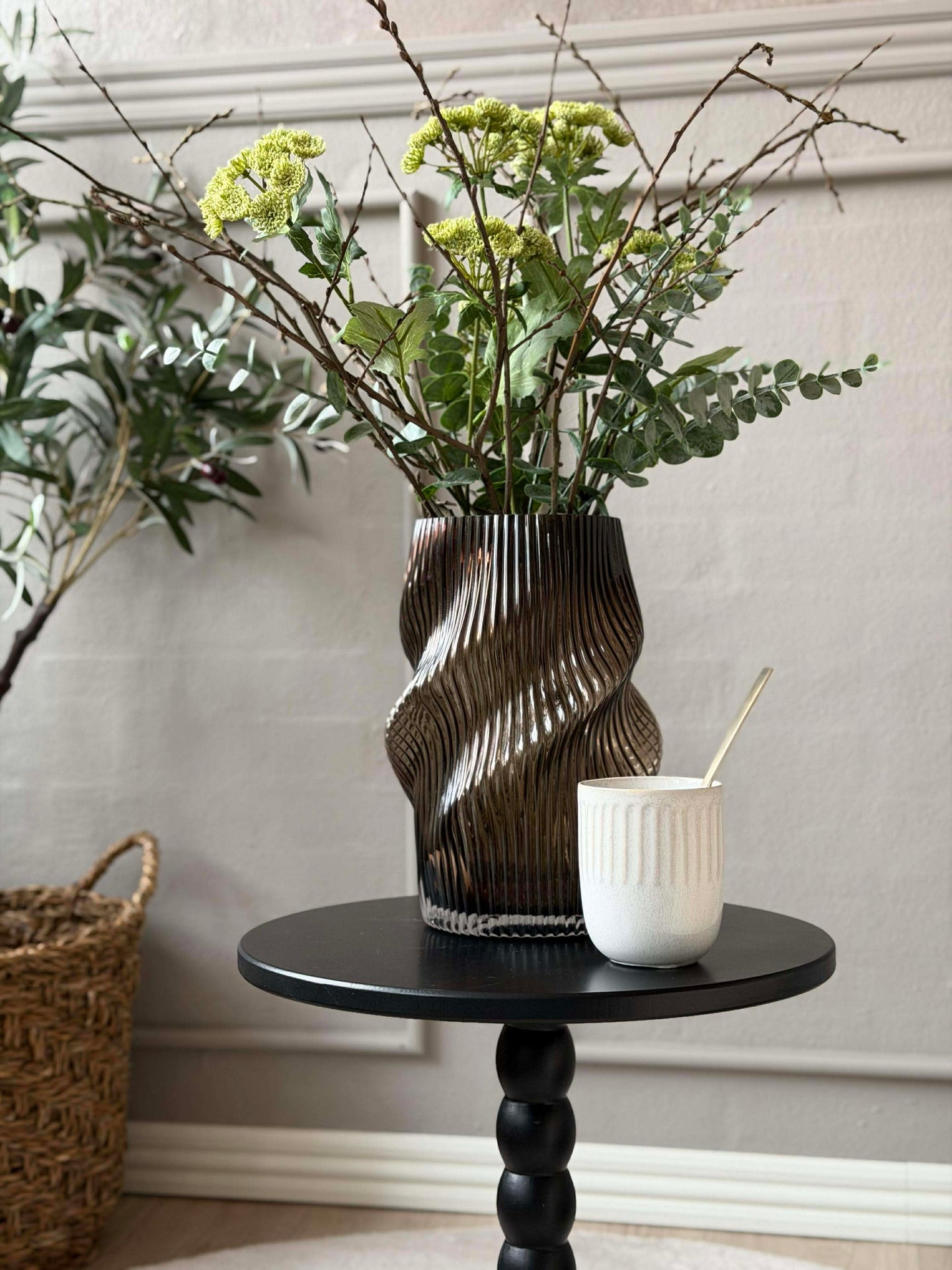Sidebord - Svart 35xH40 cm