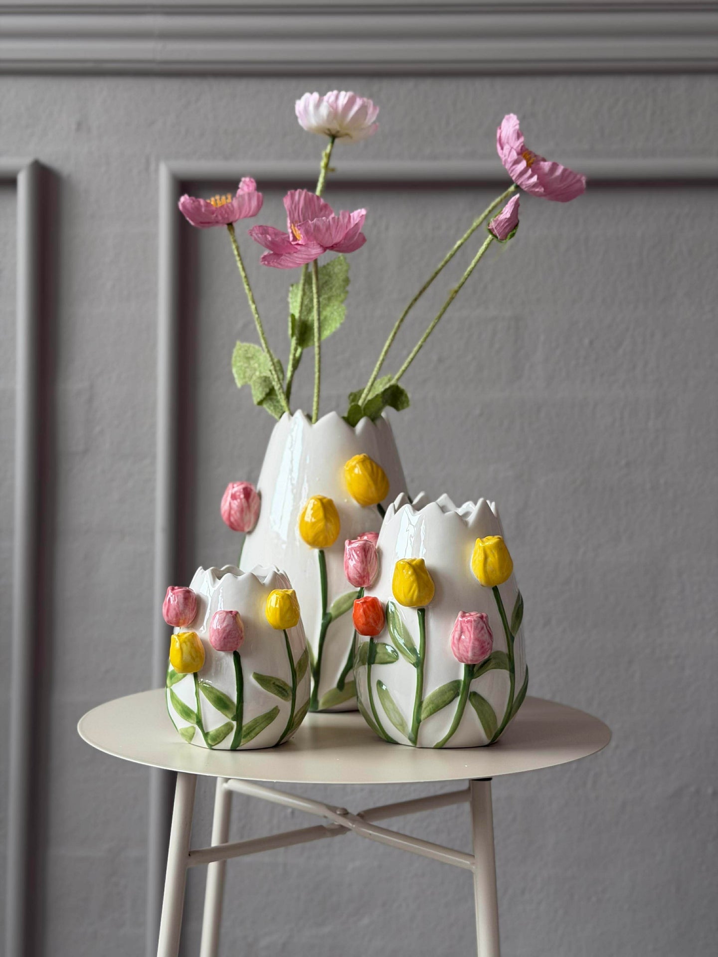 Vase med blomster - Flere størrelser