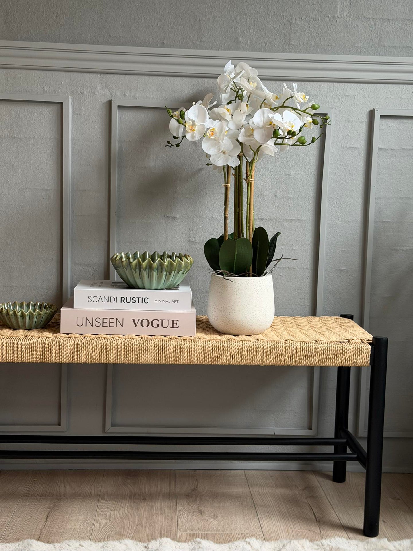 Orkidé i potte 65 cm - Hvit