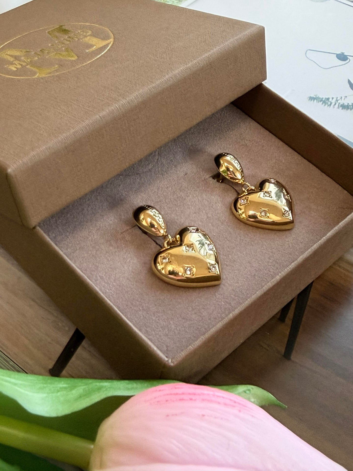 Øreringer Mimi – Forgylt