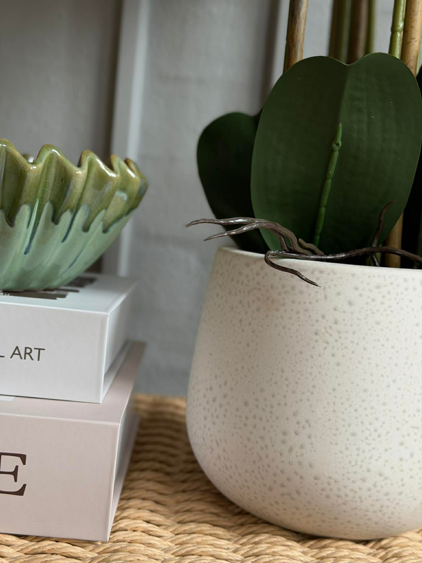 Orkidé i potte 65 cm - Hvit