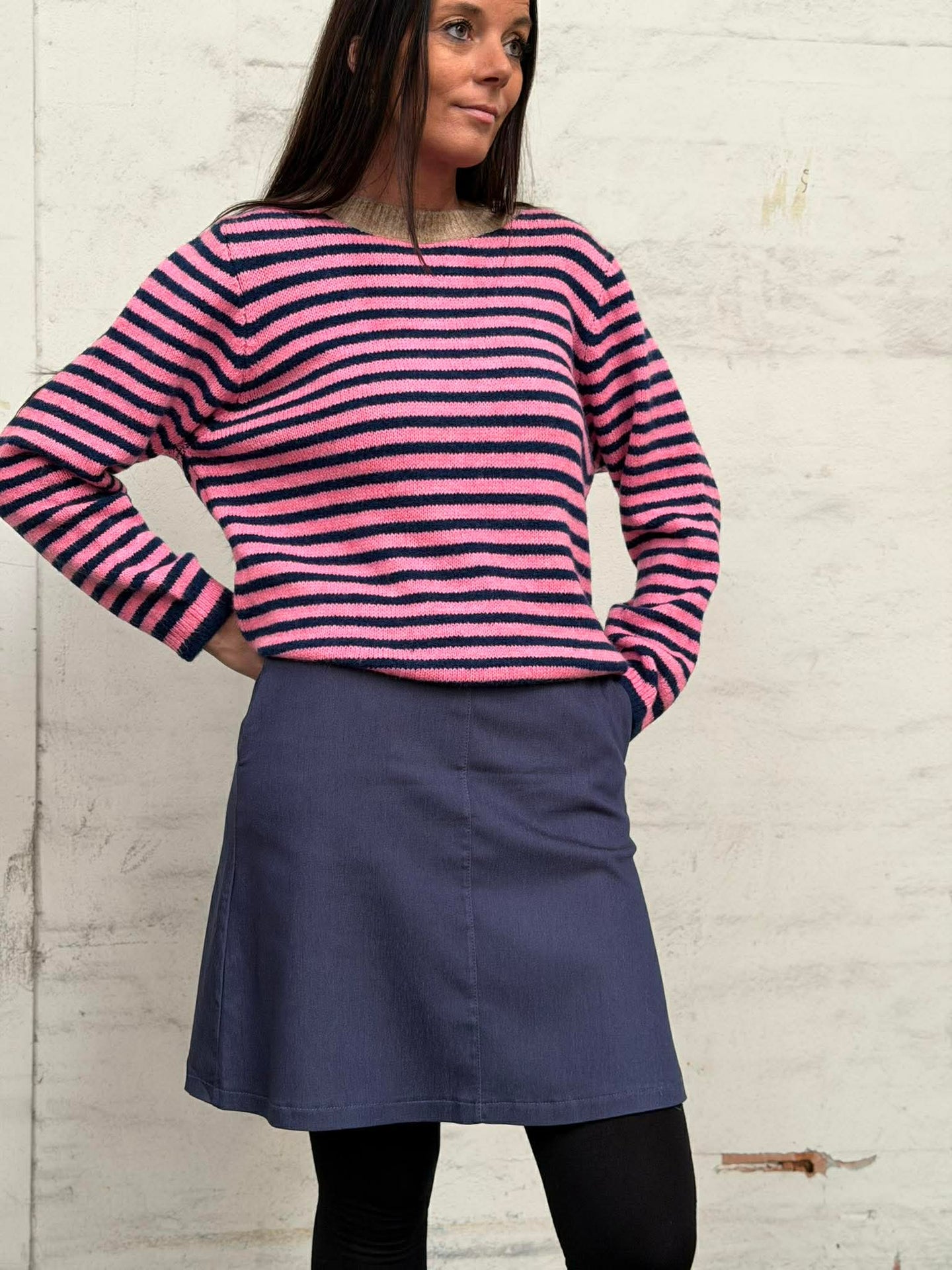 Skjørt Sidsel - Dark denim