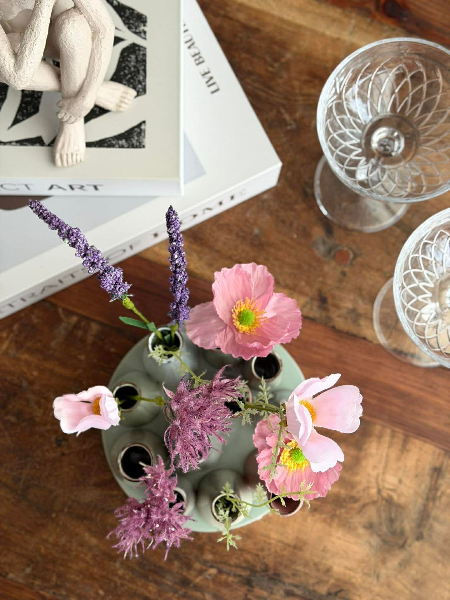Vase Round Raw-mix
