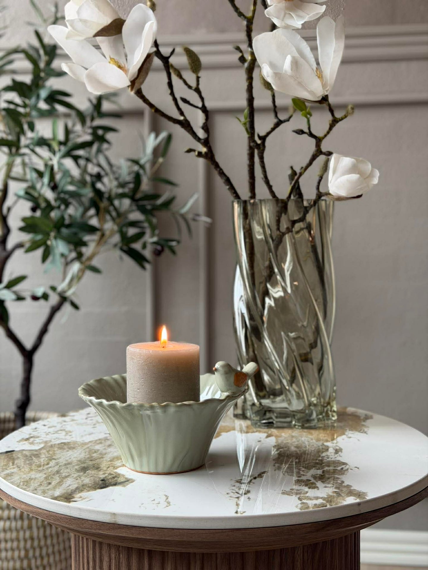 Skjuler med fugl - Grønn