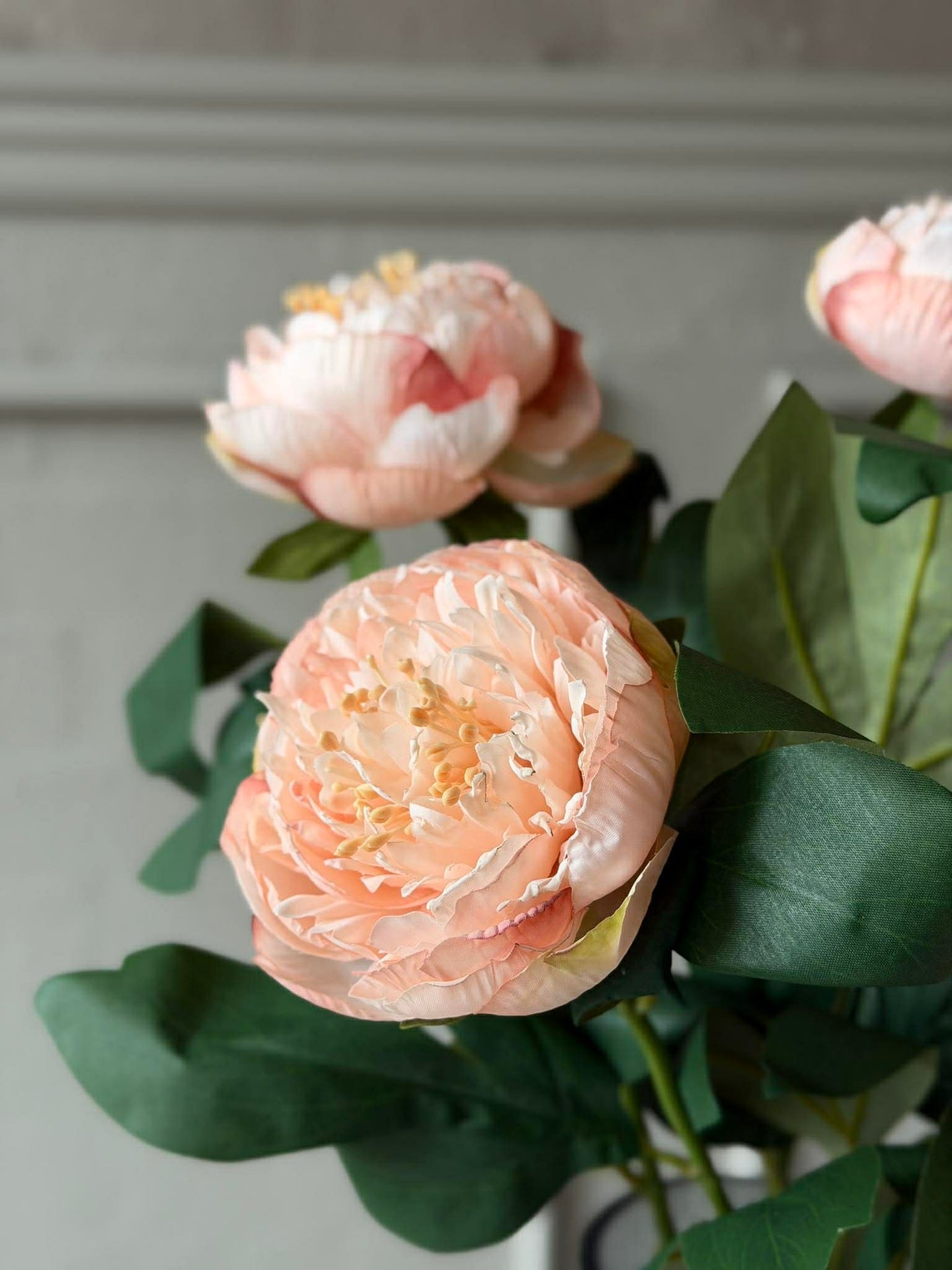 Blomst Peon - Sart rosa 70 cm